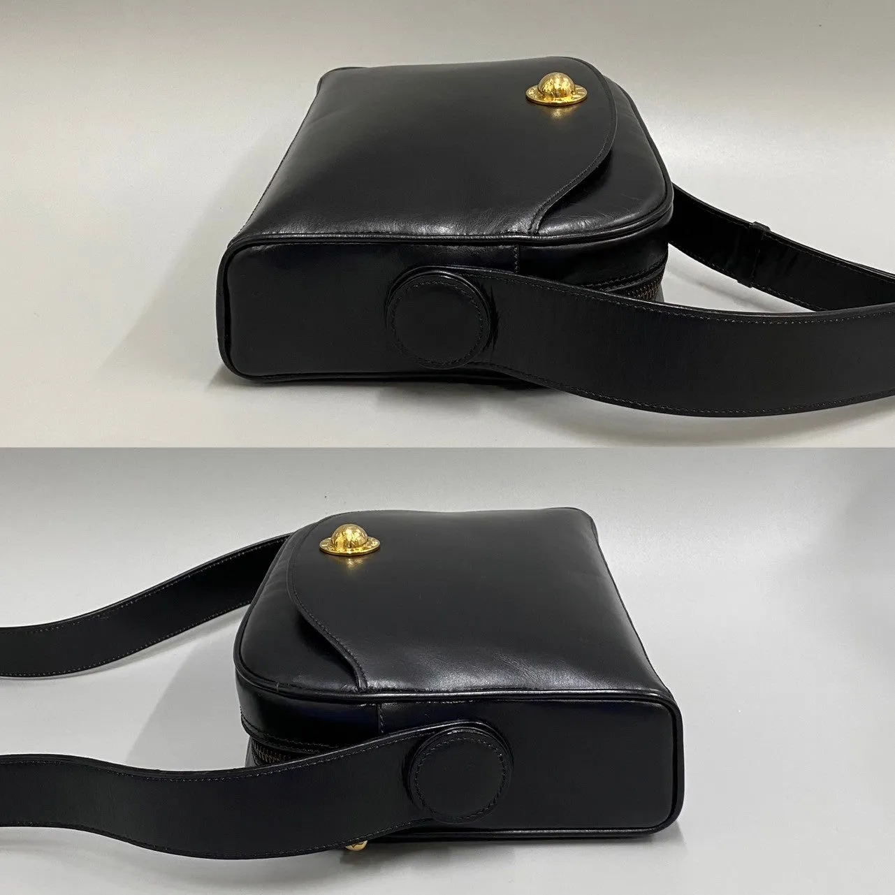 CELINE Shoulder Bag Calfskin black