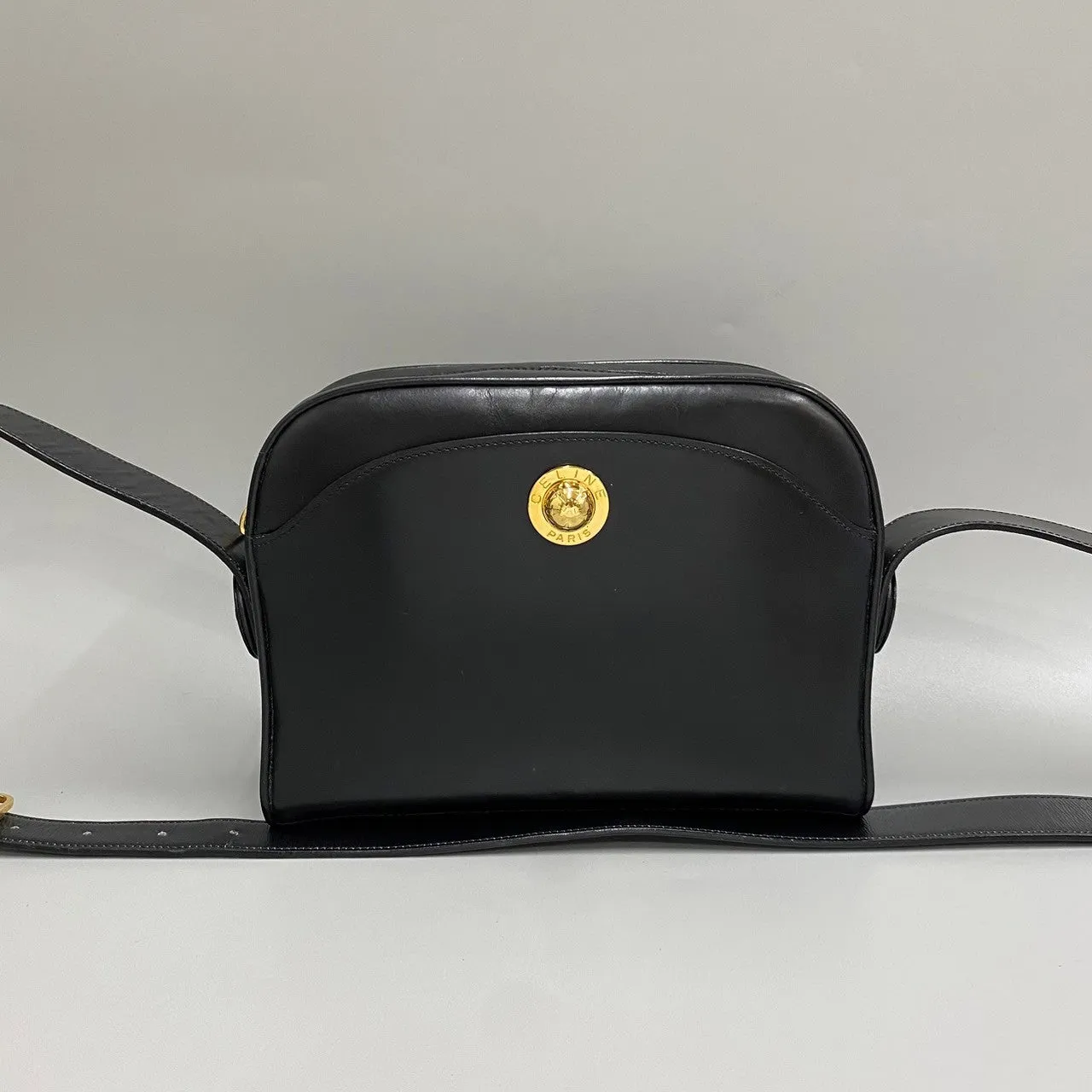 CELINE Shoulder Bag Calfskin black