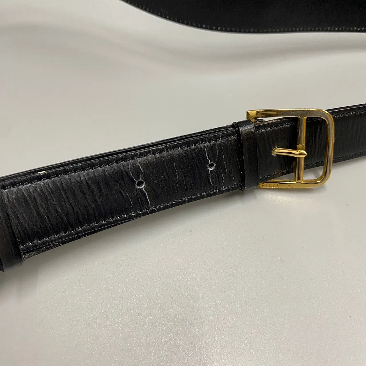 CELINE Shoulder Bag Calfskin black