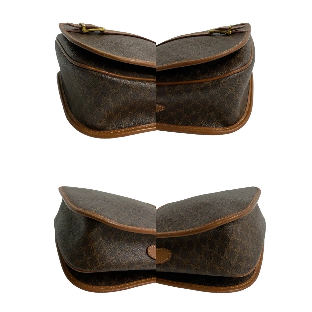 CELINE Shoulder Bag leather Brown