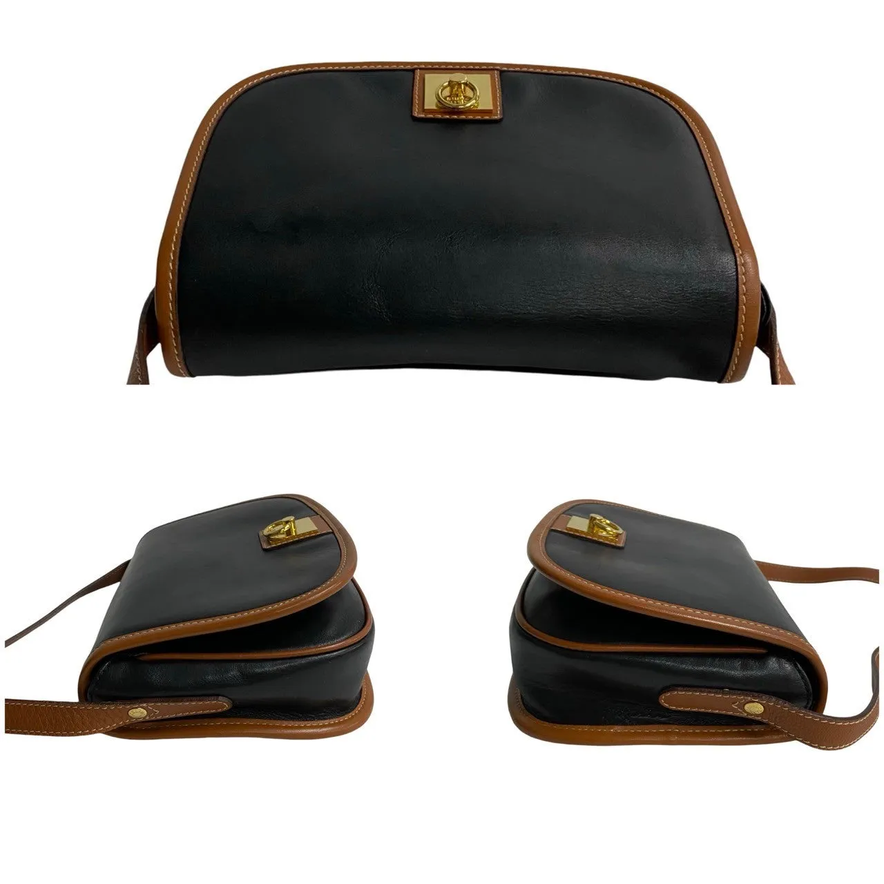 CELINE Shoulder Bag leather Brown