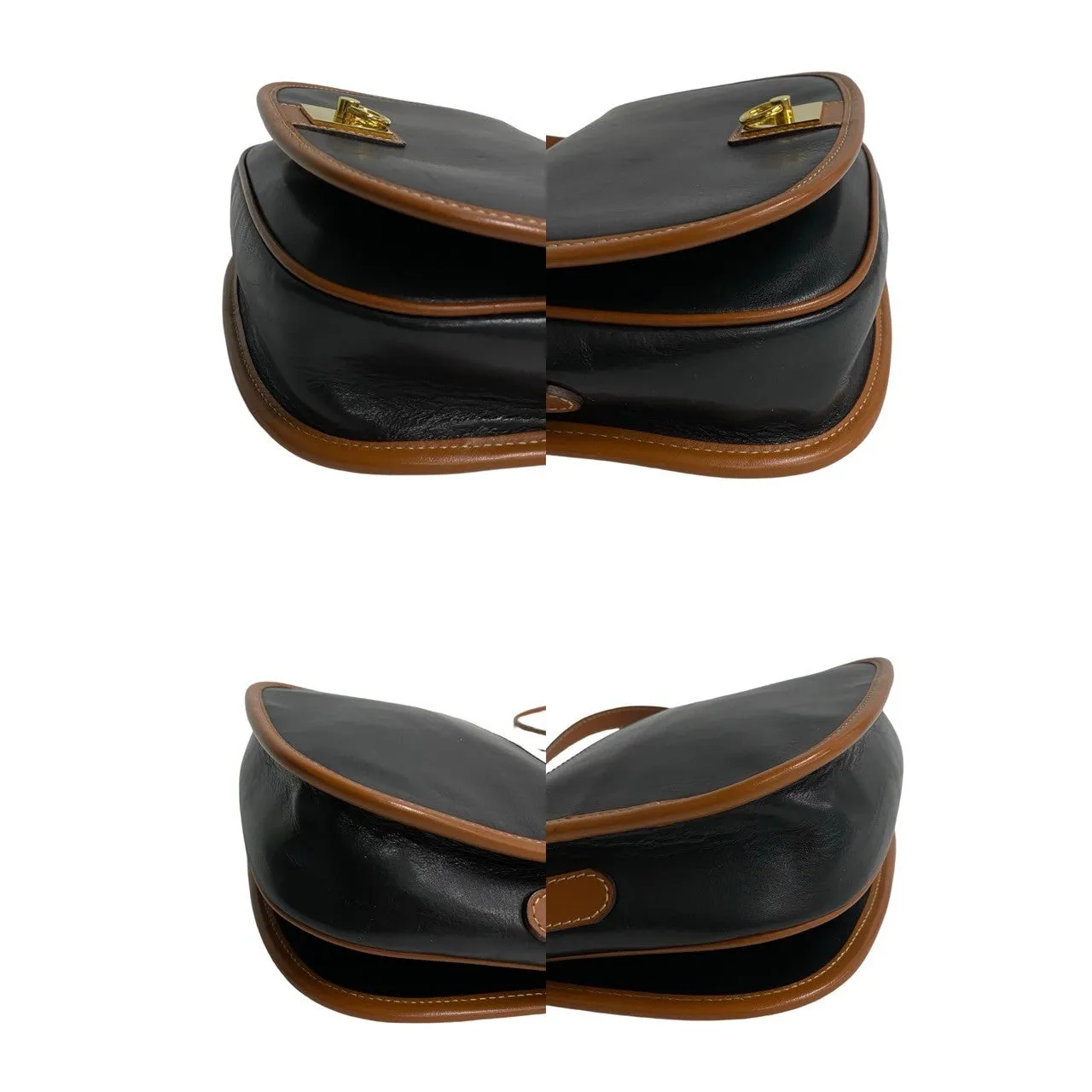 CELINE Shoulder Bag leather Brown