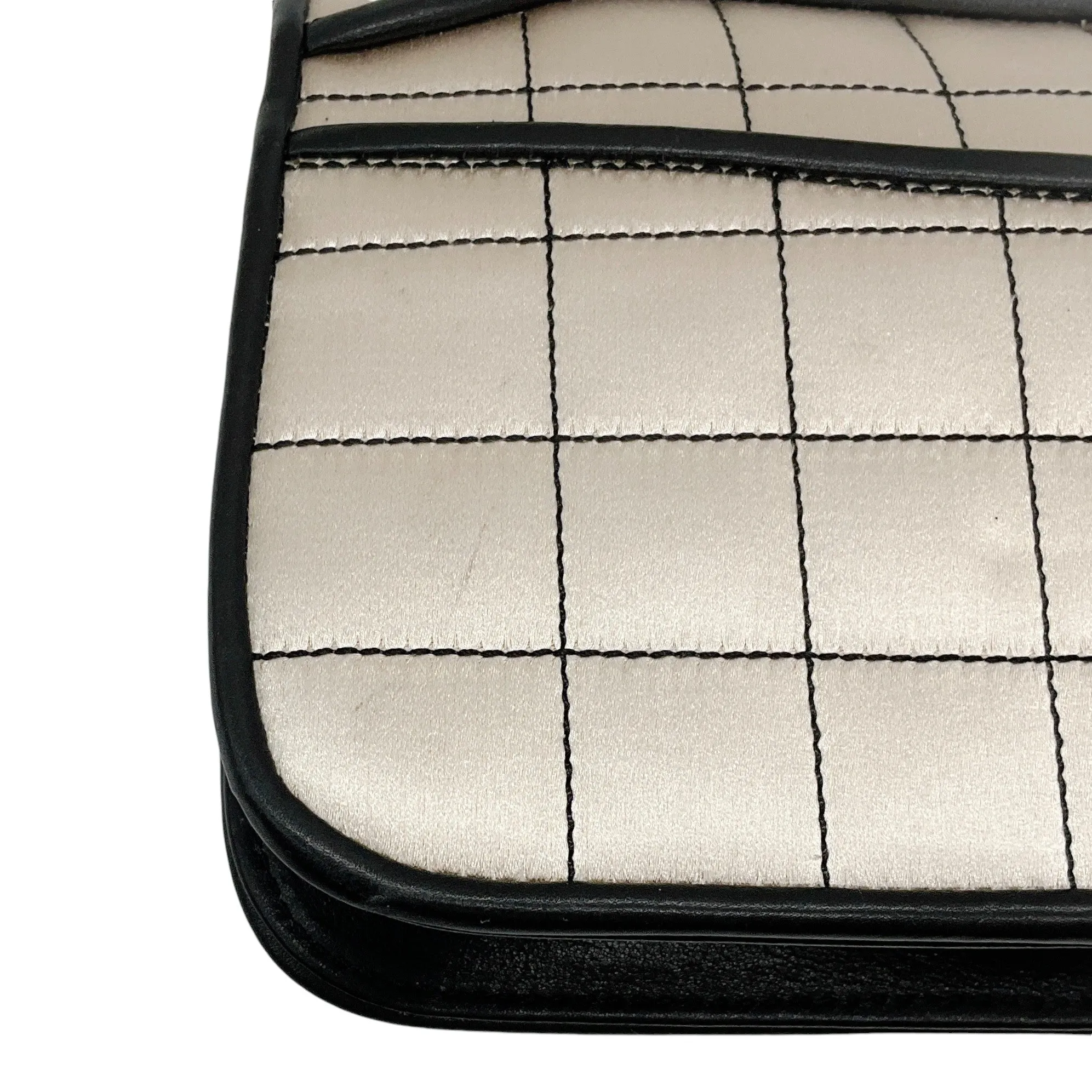 Chanel Beige / Black Mademoiselle Single Flap Bag
