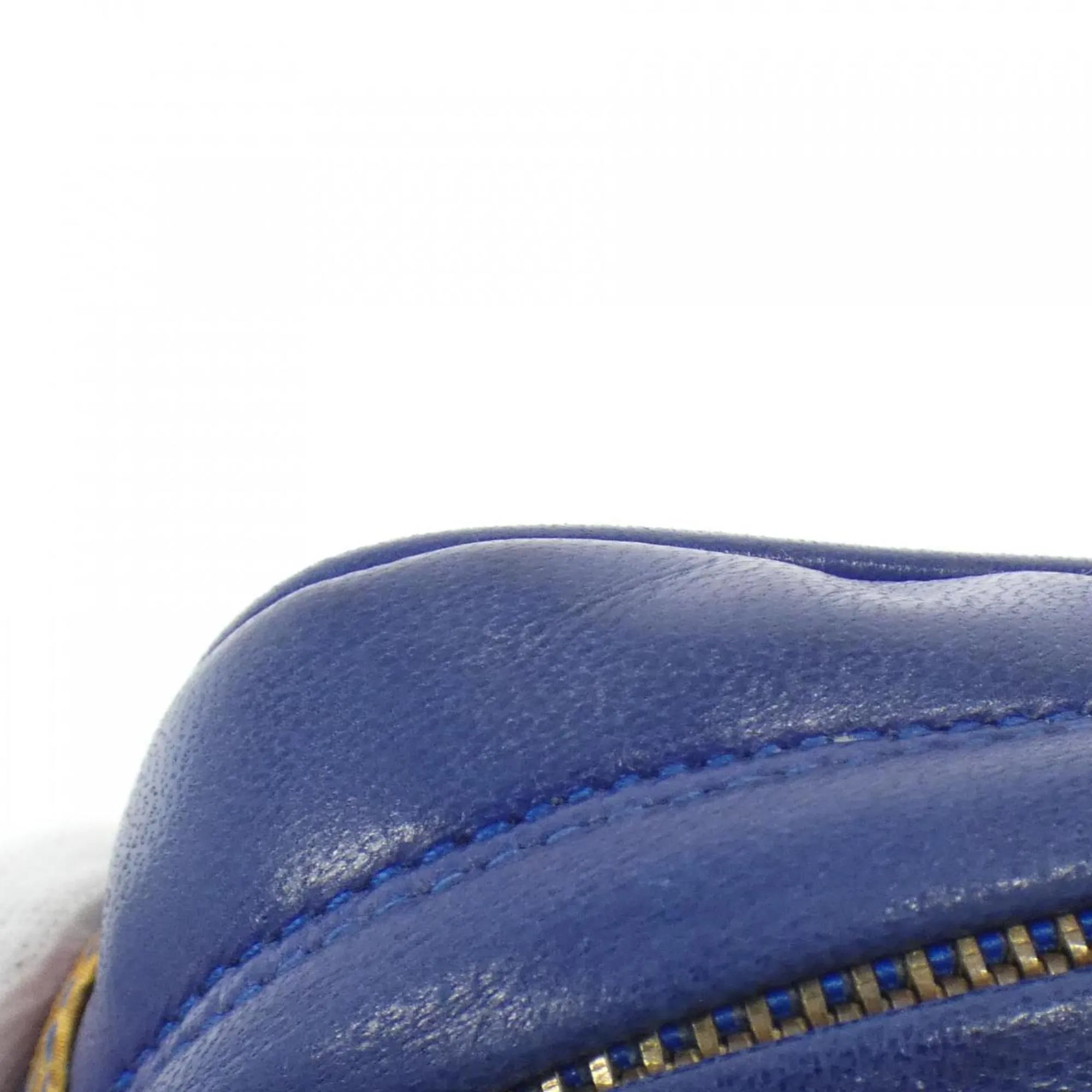 Chanel blue Satin Leather Shoulder Bag (Pre-Owned)