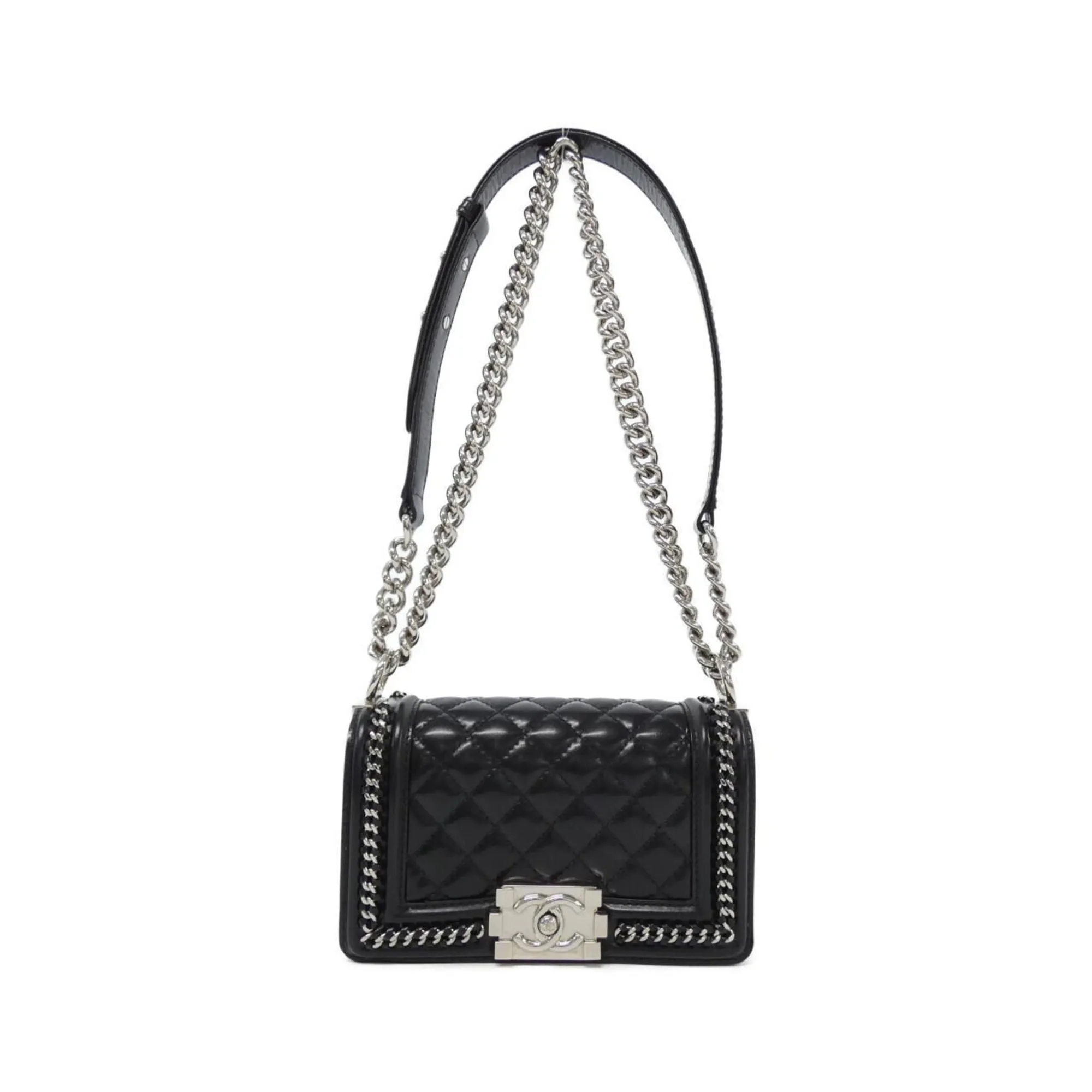 Chanel Boy Chanel Leather Shoulder Bag (Pre-Owned)