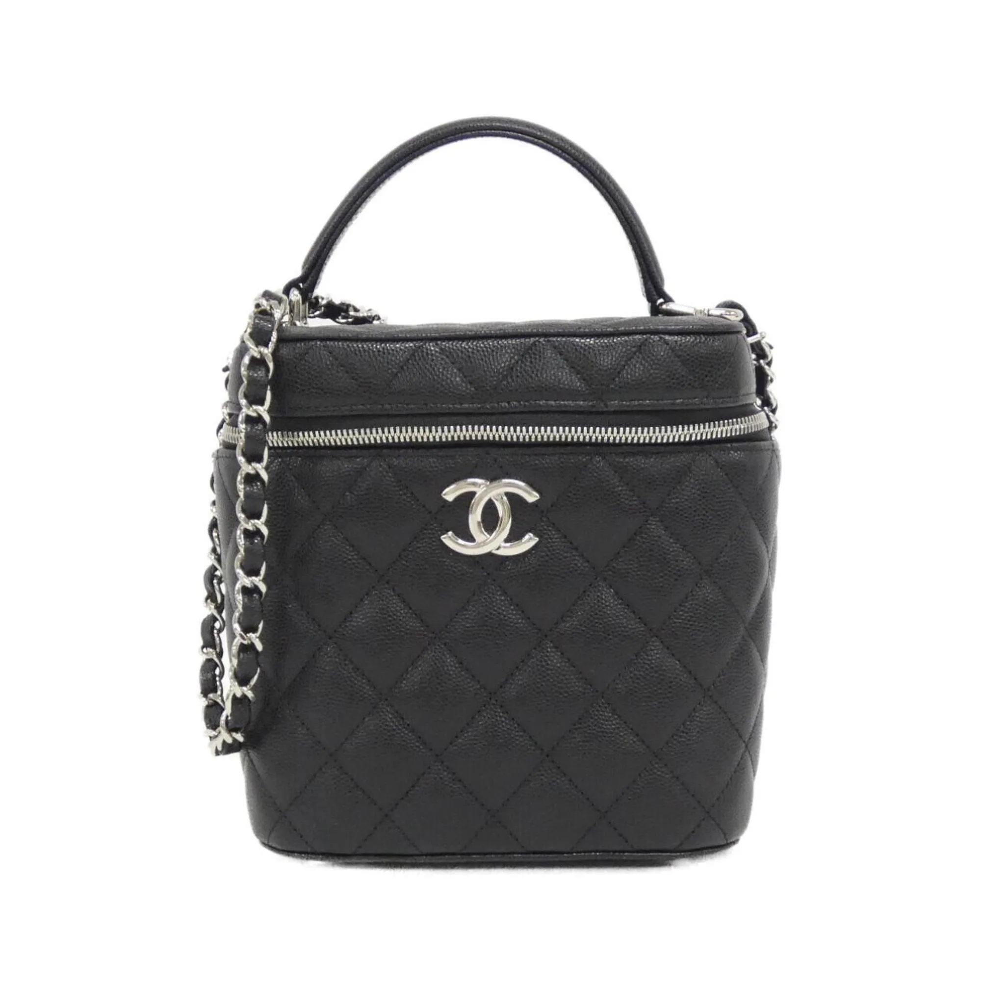 Chanel Grained Calfskin Shoulder Bag (Pre-Owned)