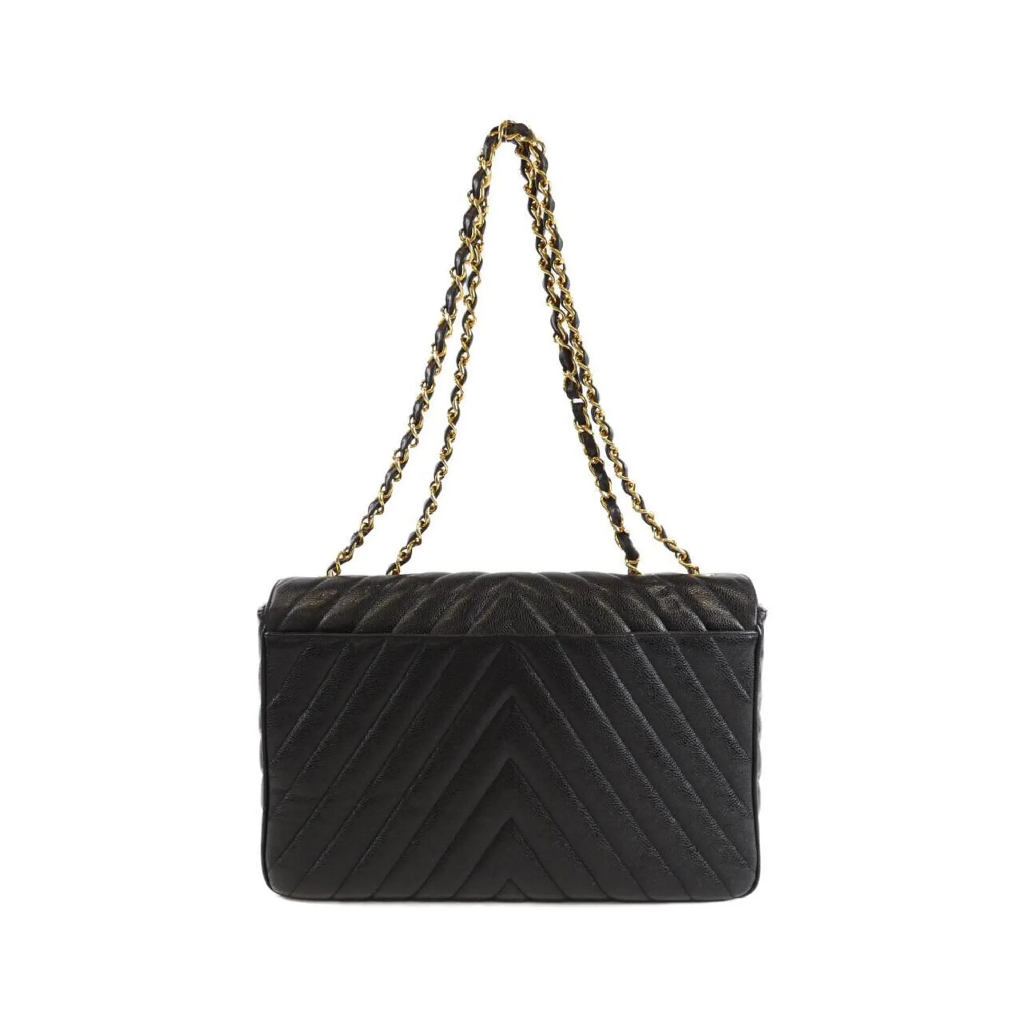 Chanel Grained Calfskin Shoulder Bag (Pre-Owned)