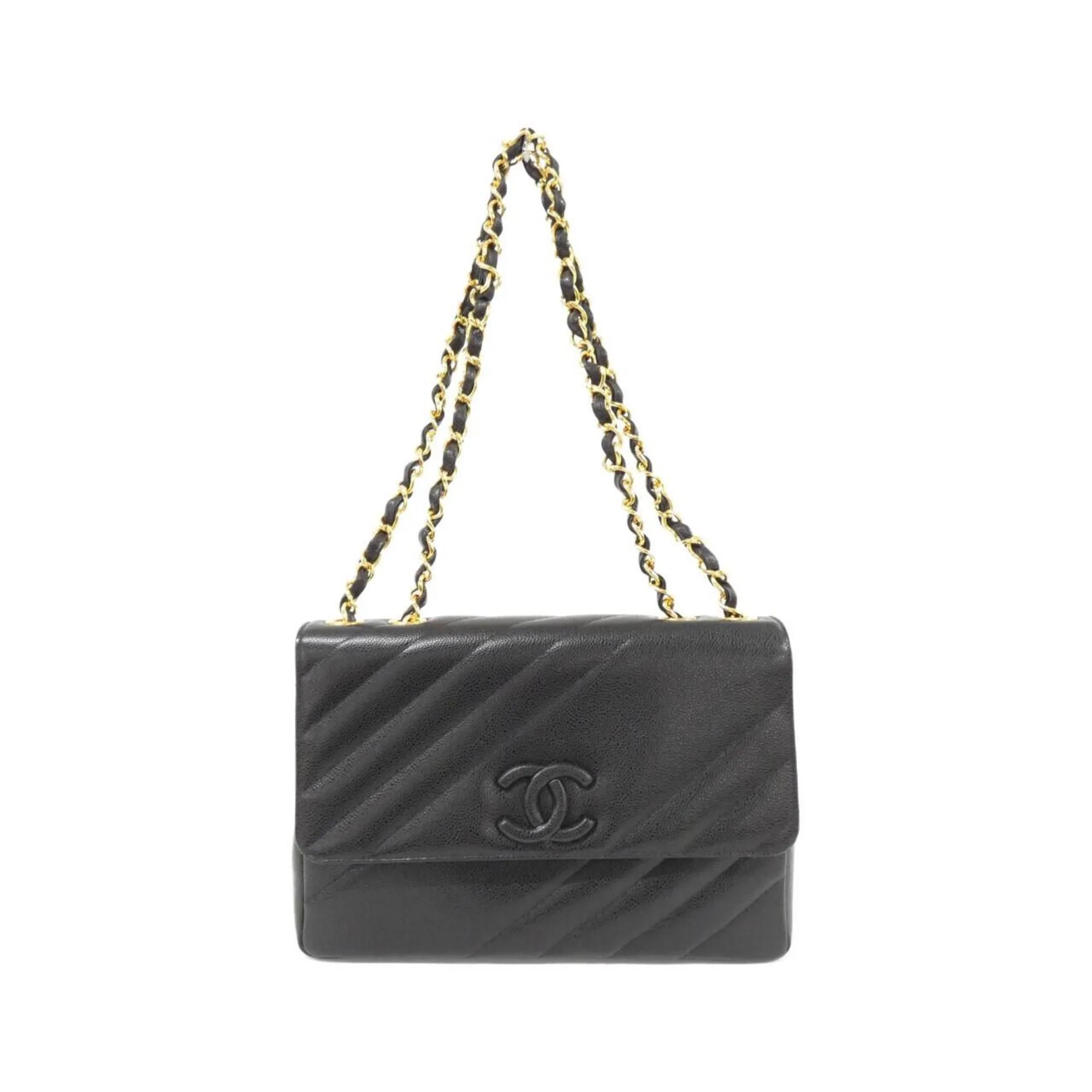 Chanel Grained Calfskin Shoulder Bag (Pre-Owned)
