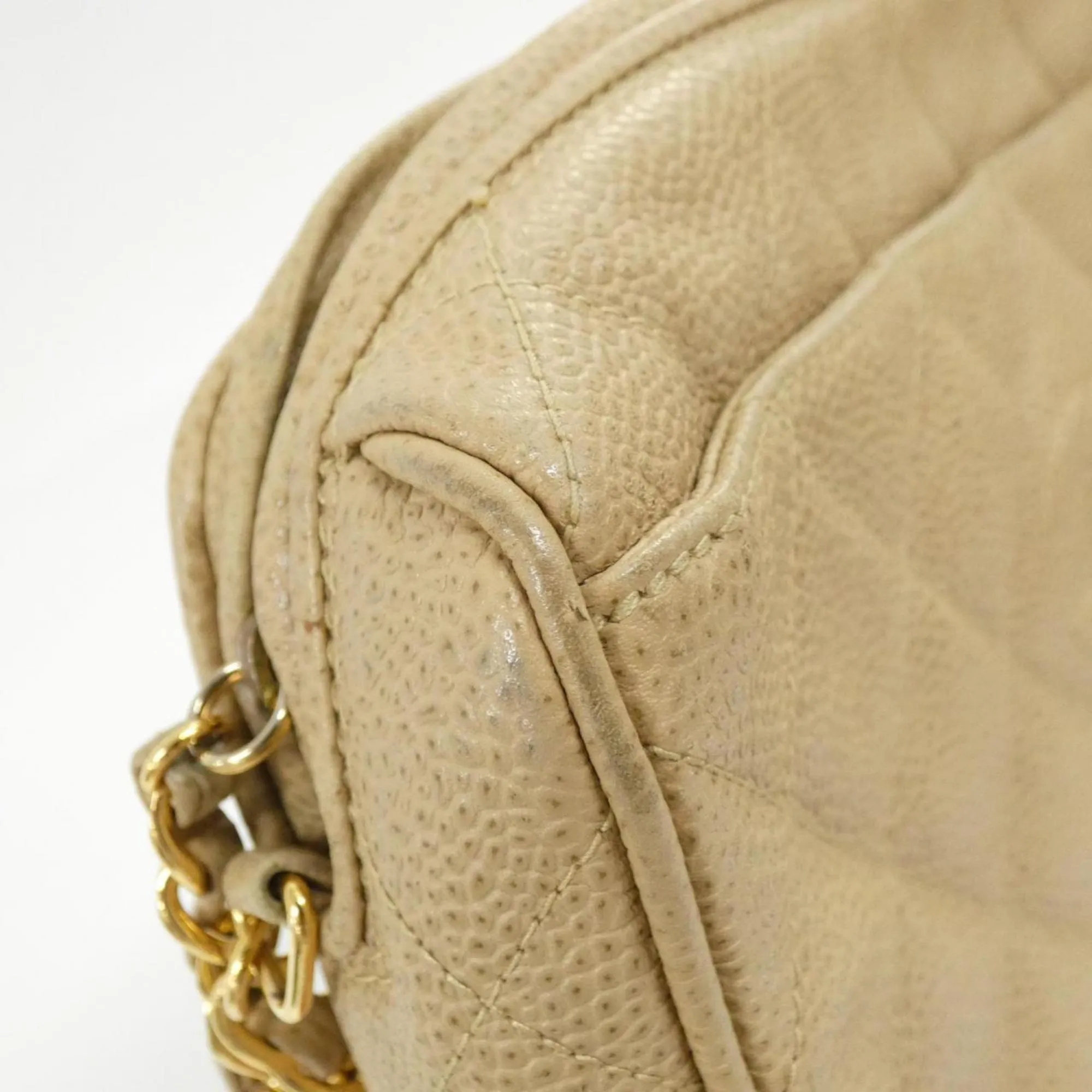 Chanel Grained Calfskin Shoulder Bag (Pre-Owned)