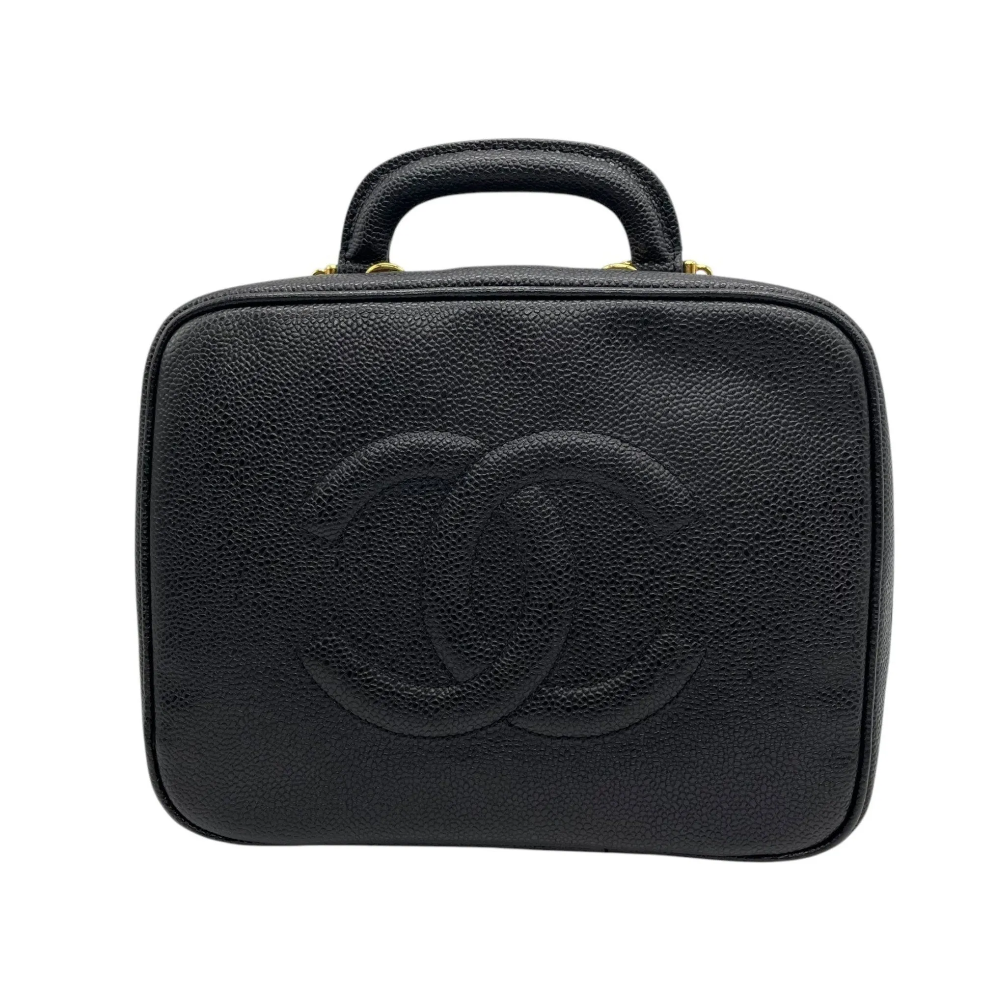 Chanel Leather Handbag Pochette Shoulder Bag Vanity Bag (Pre-Owned)