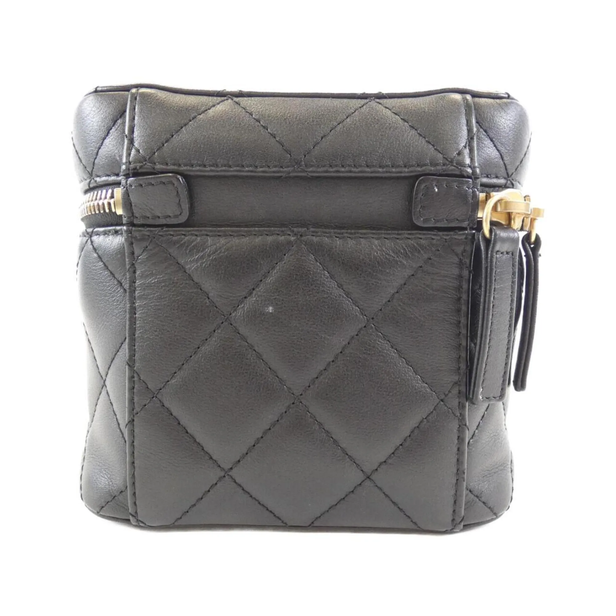 Chanel Leather Shoulder Bag Vanity Bag (Pre-Owned)