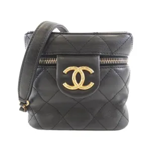 Chanel Leather Shoulder Bag Vanity Bag (Pre-Owned)