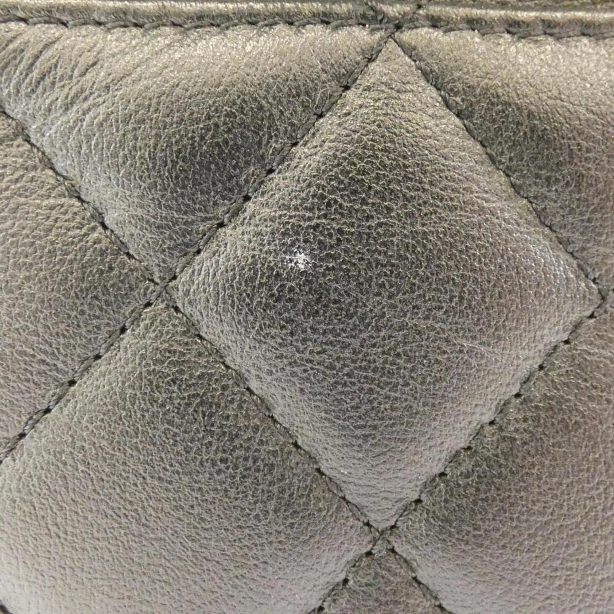 Chanel Leather Shoulder Bag Vanity Bag (Pre-Owned)