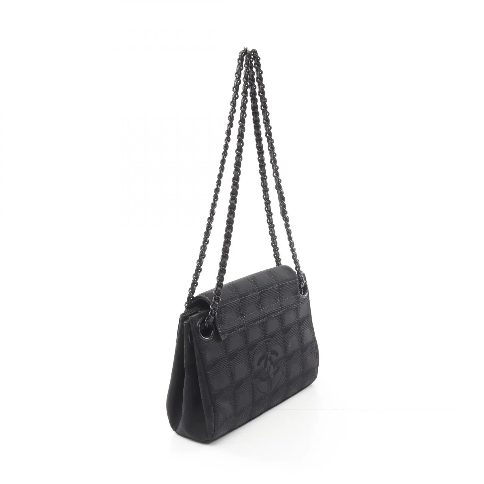 Chanel Nylon Canvas Leather Shoulder Bag