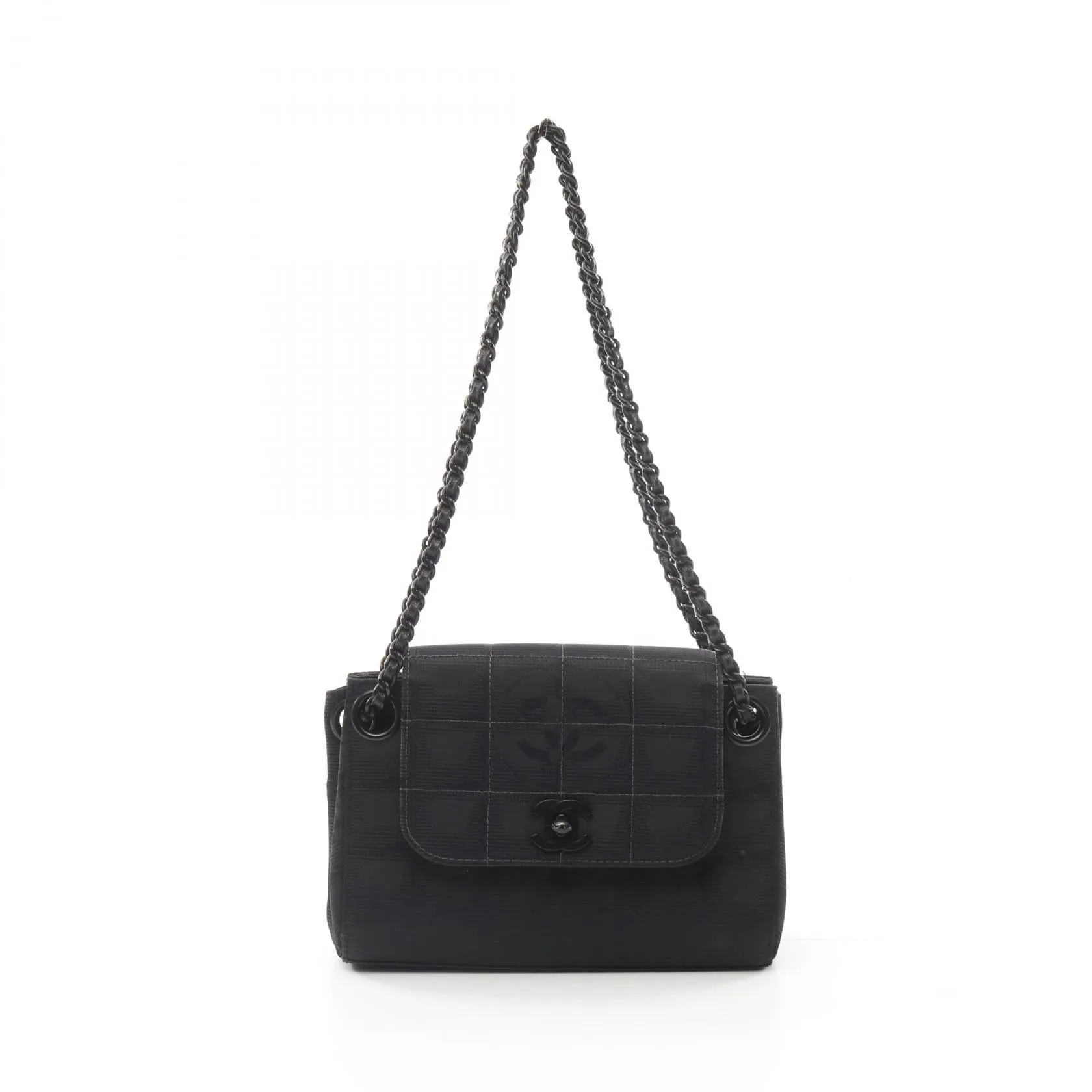 Chanel Nylon Canvas Leather Shoulder Bag