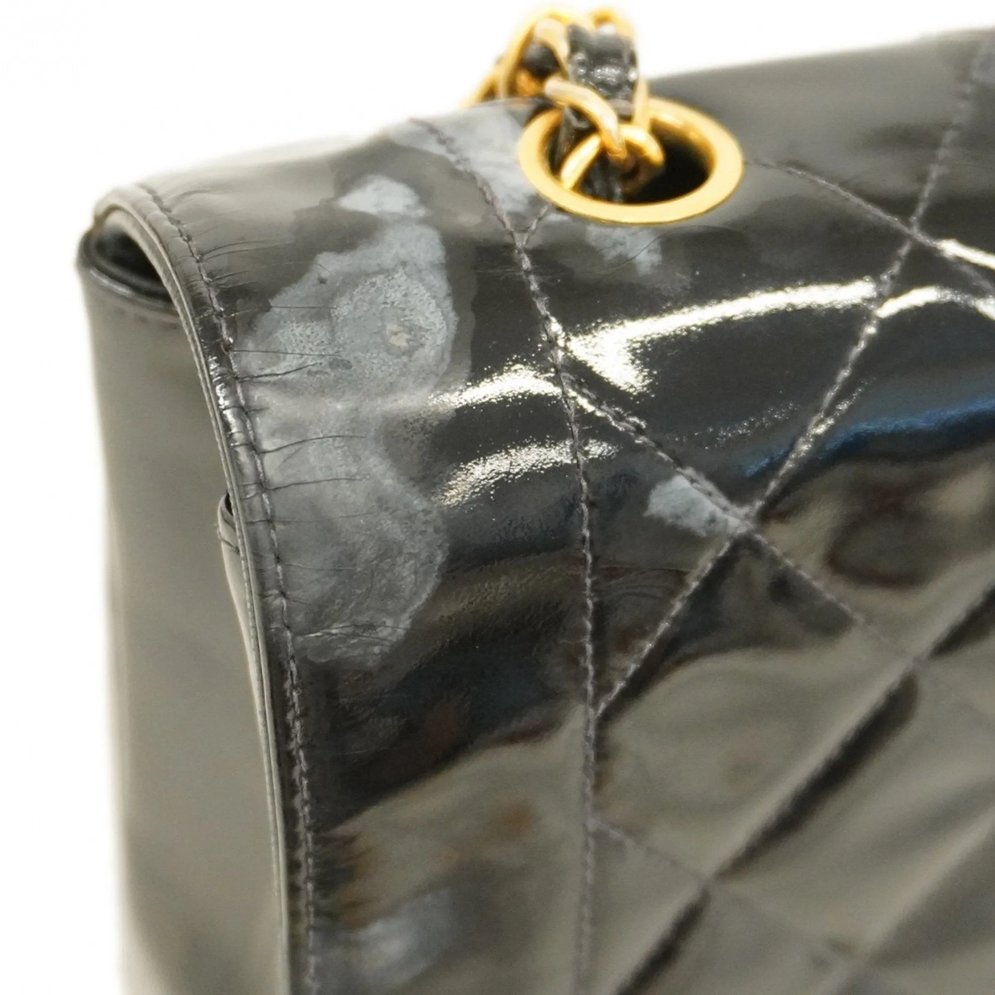 Chanel Patent Leather Shoulder Bag (Pre-Owned)