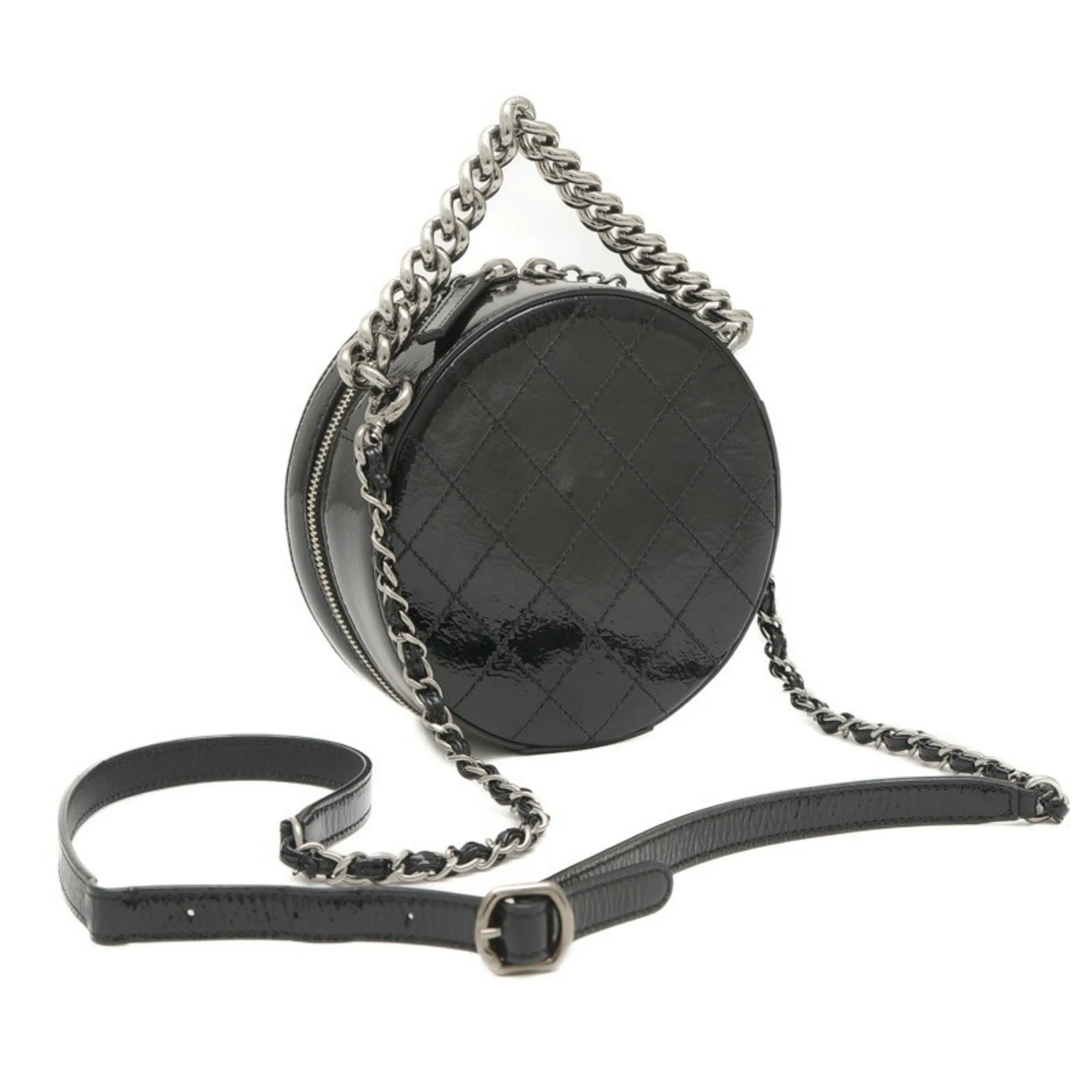 Chanel Patent Leather Shoulder Bag (Pre-Owned)