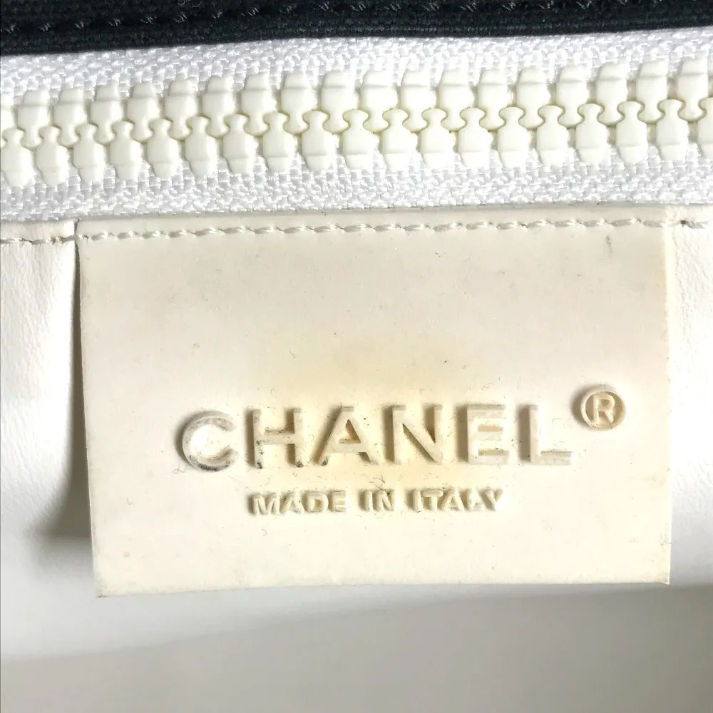 CHANEL Shoulder Bag canvas black Tennis Sports CC COCO Mark