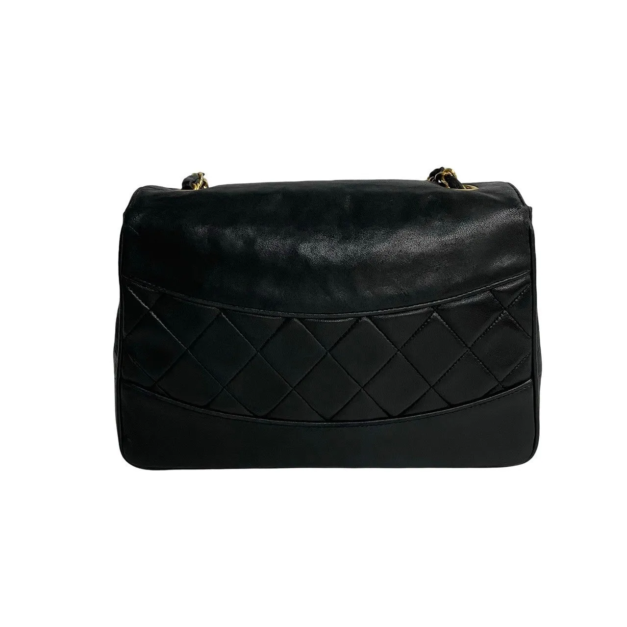 CHANEL Shoulder Bag lambskin black Matrasse