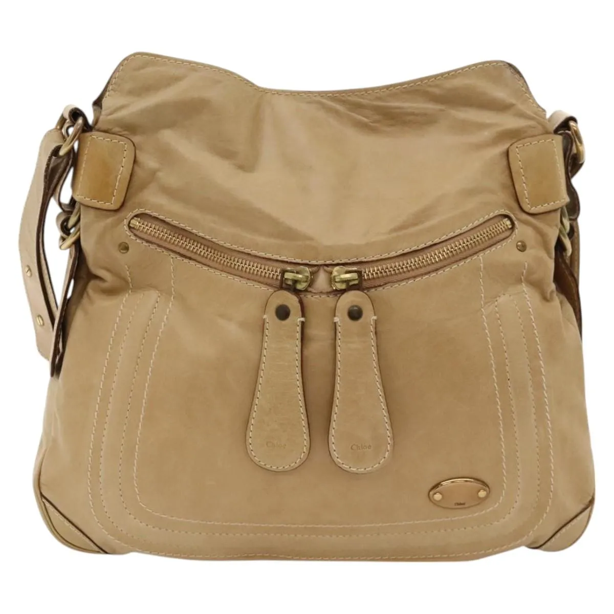 Chlo Signature Leather Shoulder Bag (Pre-Owned)