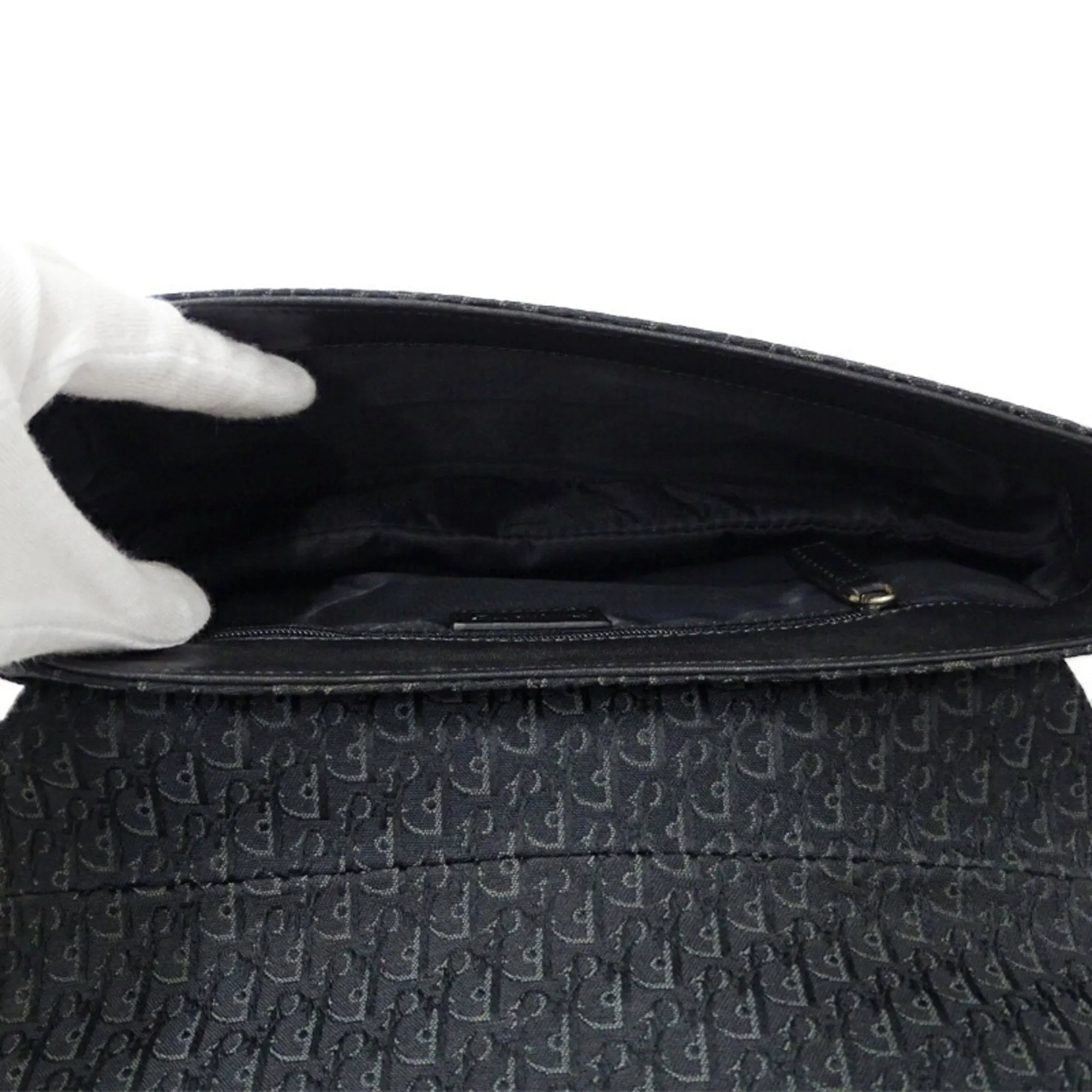 Christian Dior Canvas Leather Shoulder Bag (Pre-Owned)