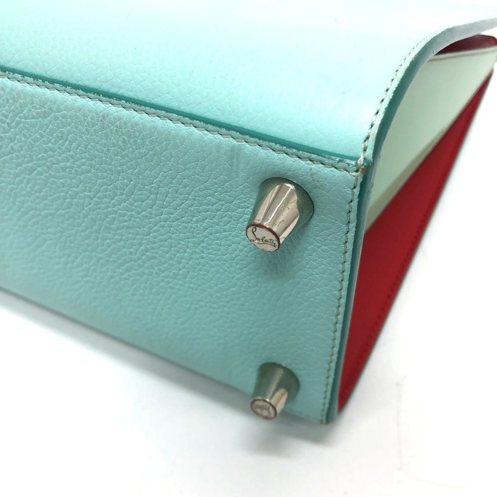 Christian Louboutin Leather Handbag Shoulder Bag Tote Bag (Pre-Owned)