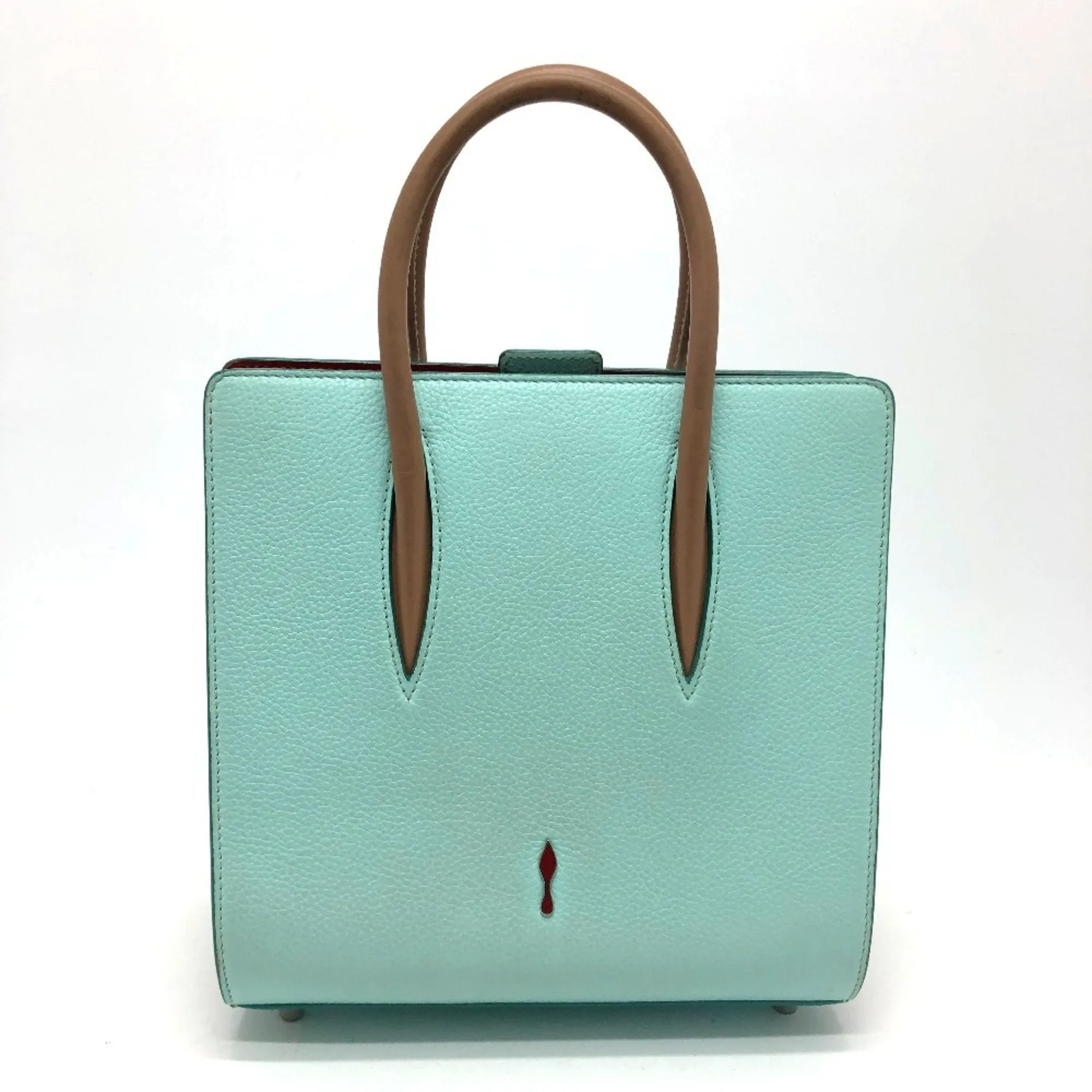 Christian Louboutin Leather Handbag Shoulder Bag Tote Bag (Pre-Owned)