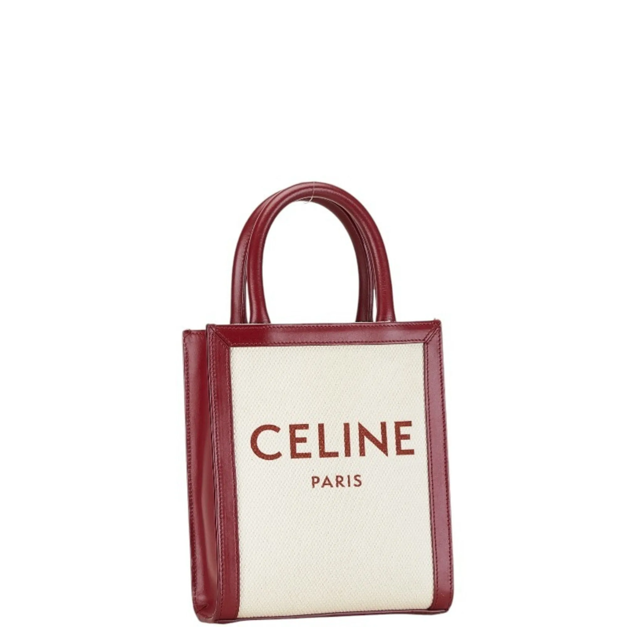 Cline Cabas Vertical Canvas Handbag (Pre-Owned)