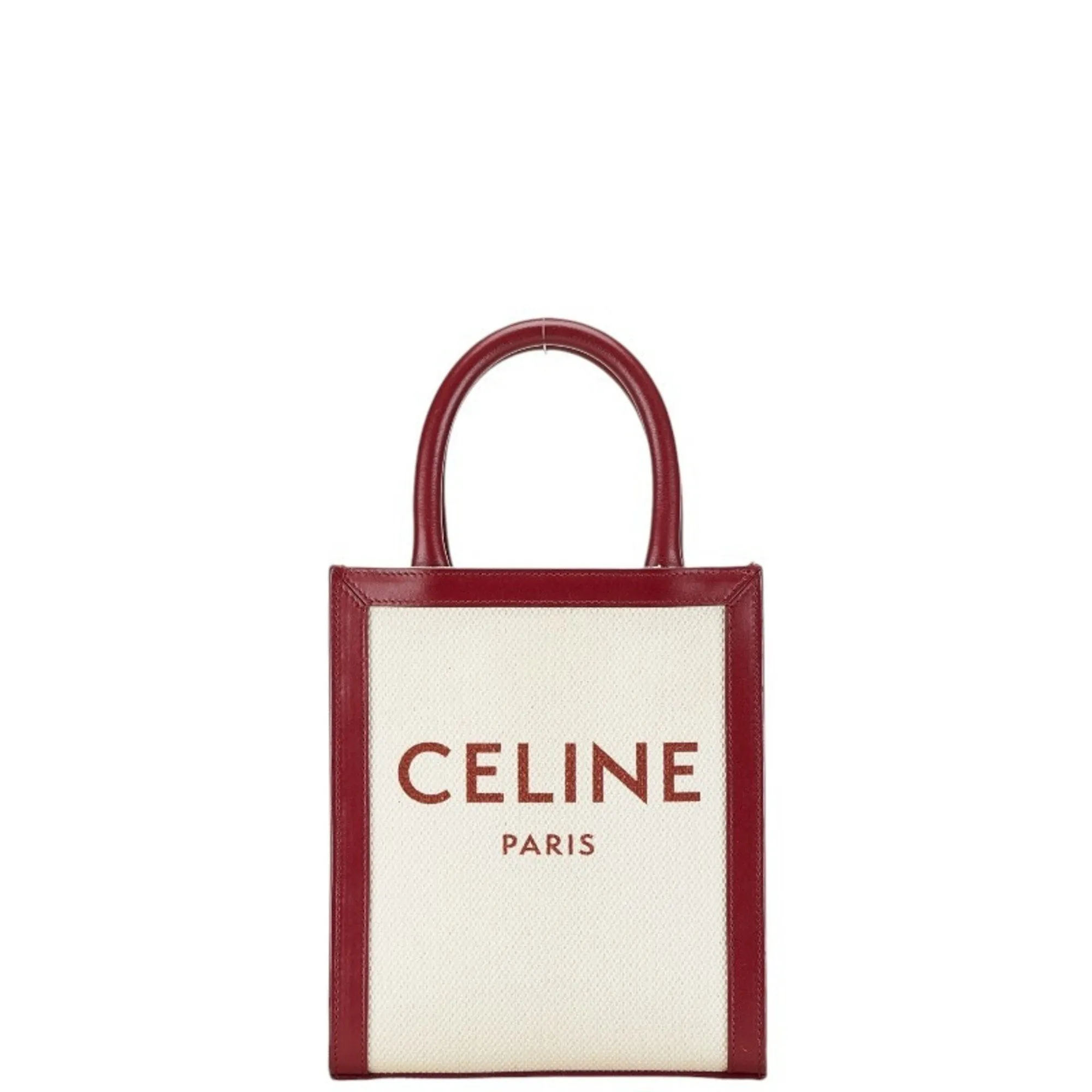 Cline Cabas Vertical Canvas Handbag (Pre-Owned)