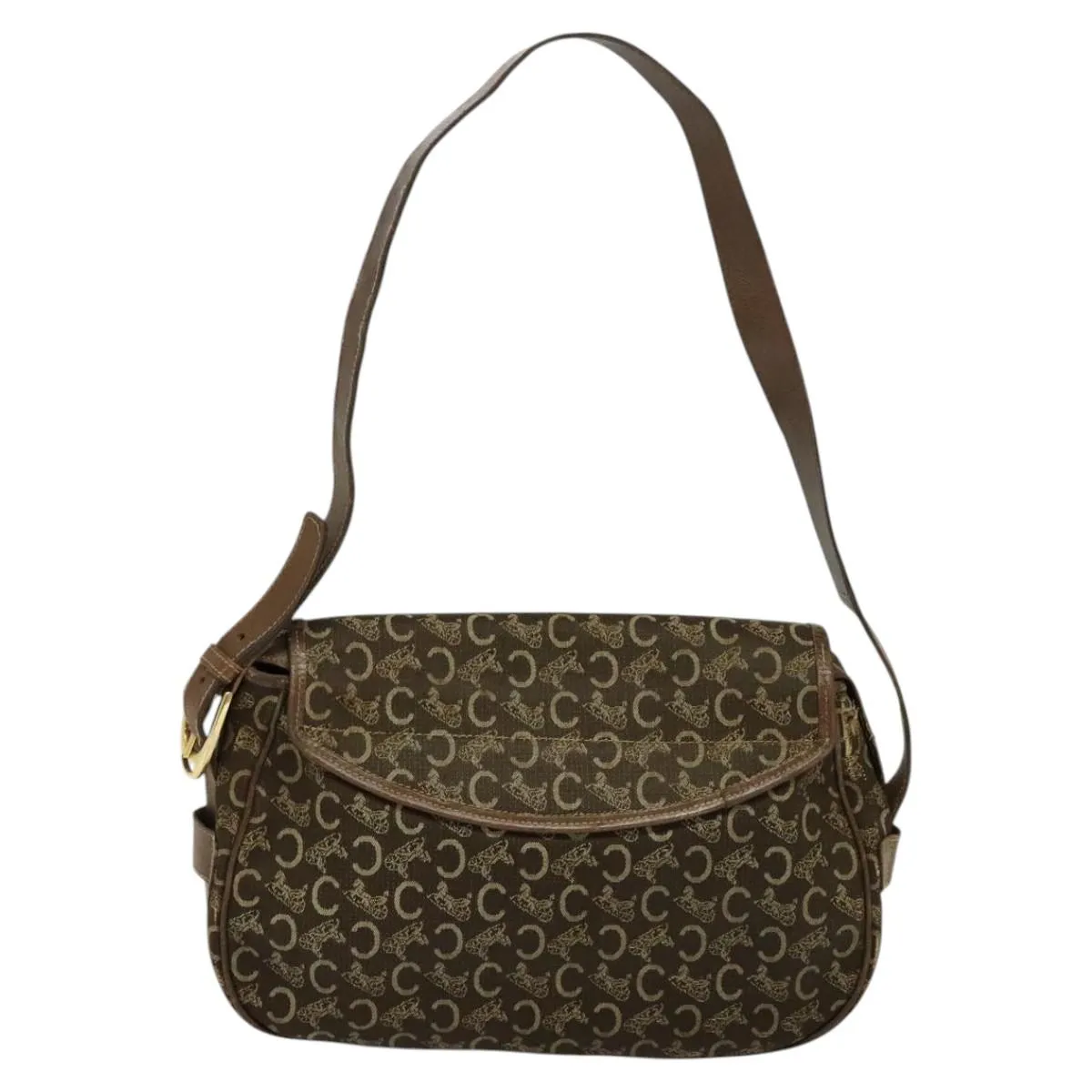 Cline Macadam Canvas Shoulder Bag (Pre-Owned)