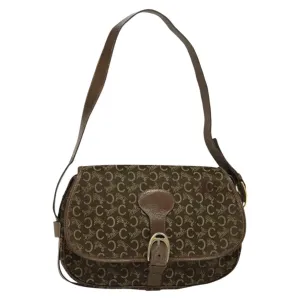 Cline Macadam Canvas Shoulder Bag (Pre-Owned)