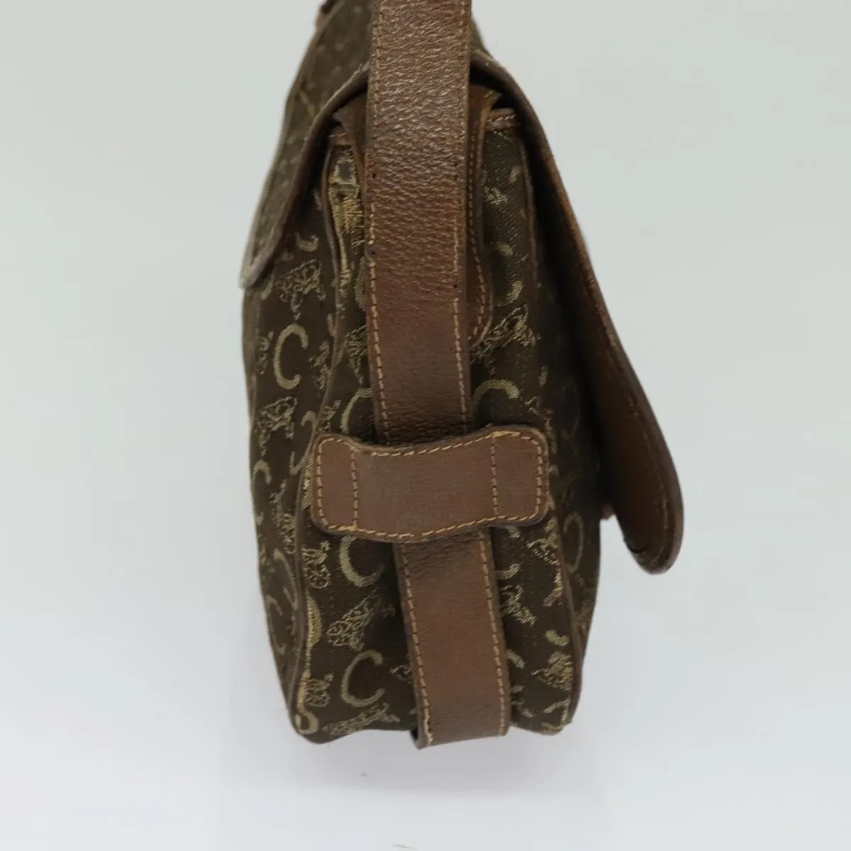 Cline Macadam Canvas Shoulder Bag (Pre-Owned)