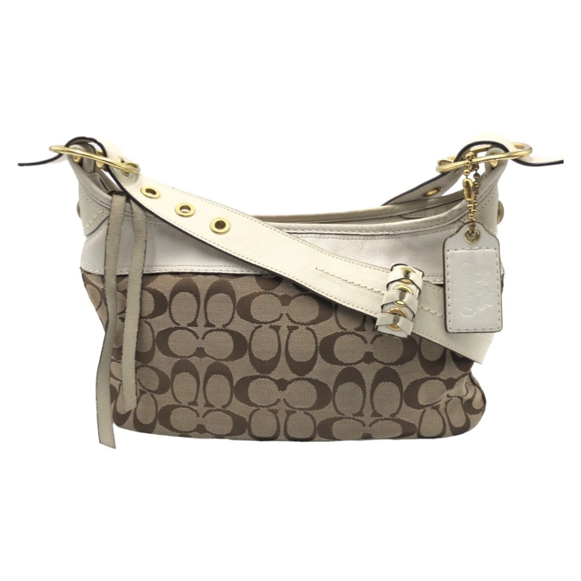 Coach  Canvas Shoulder Bag (Pre-Owned)