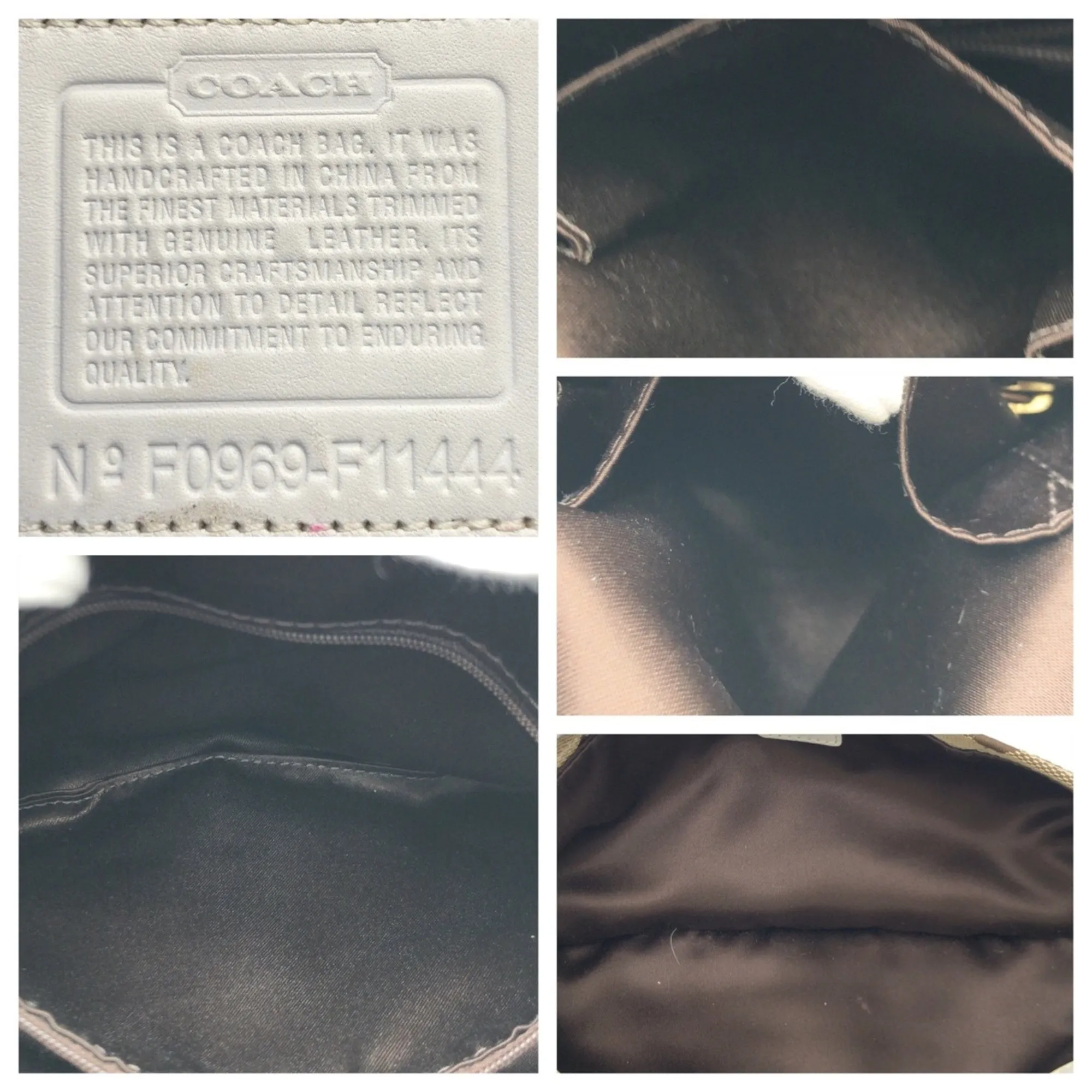 Coach  Canvas Shoulder Bag (Pre-Owned)