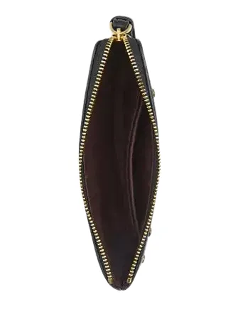 Coach Corner Zip Wristlet With Crystal