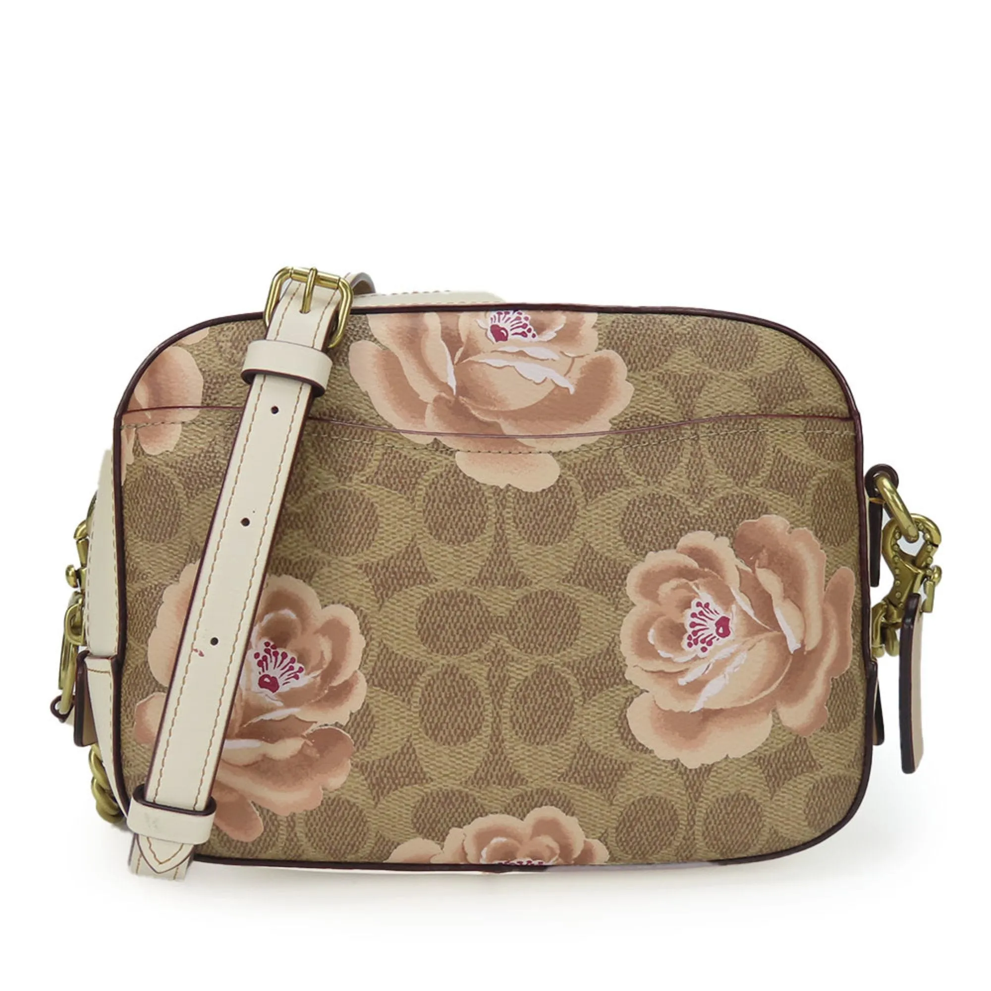 Coach ivory Leather Shoulder Bag (Pre-Owned)
