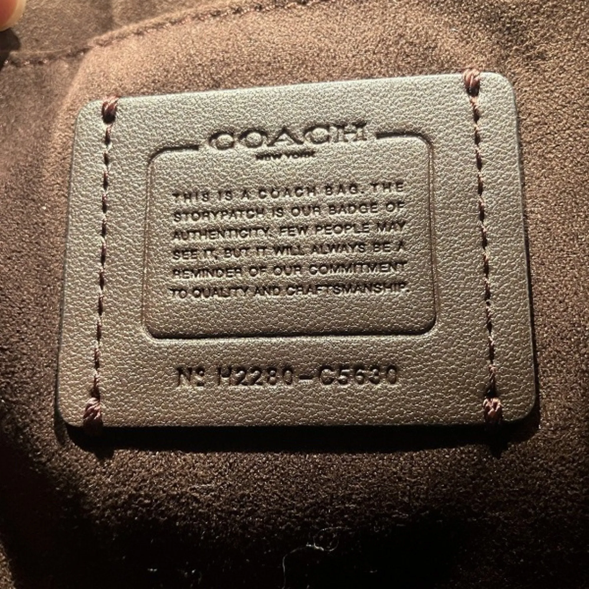 Coach Leather Handbag Shoulder Bag (Pre-Owned)