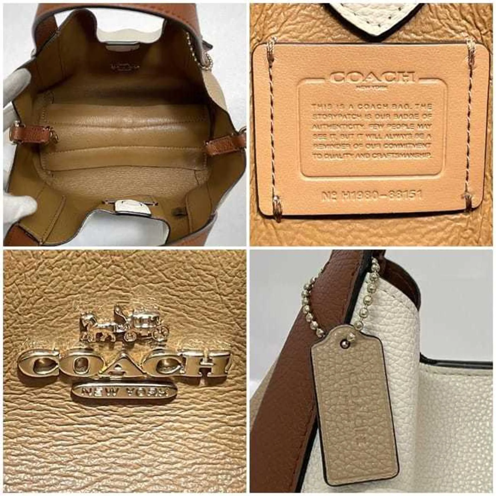 Coach  Leather Handbag Shoulder Bag (Pre-Owned)