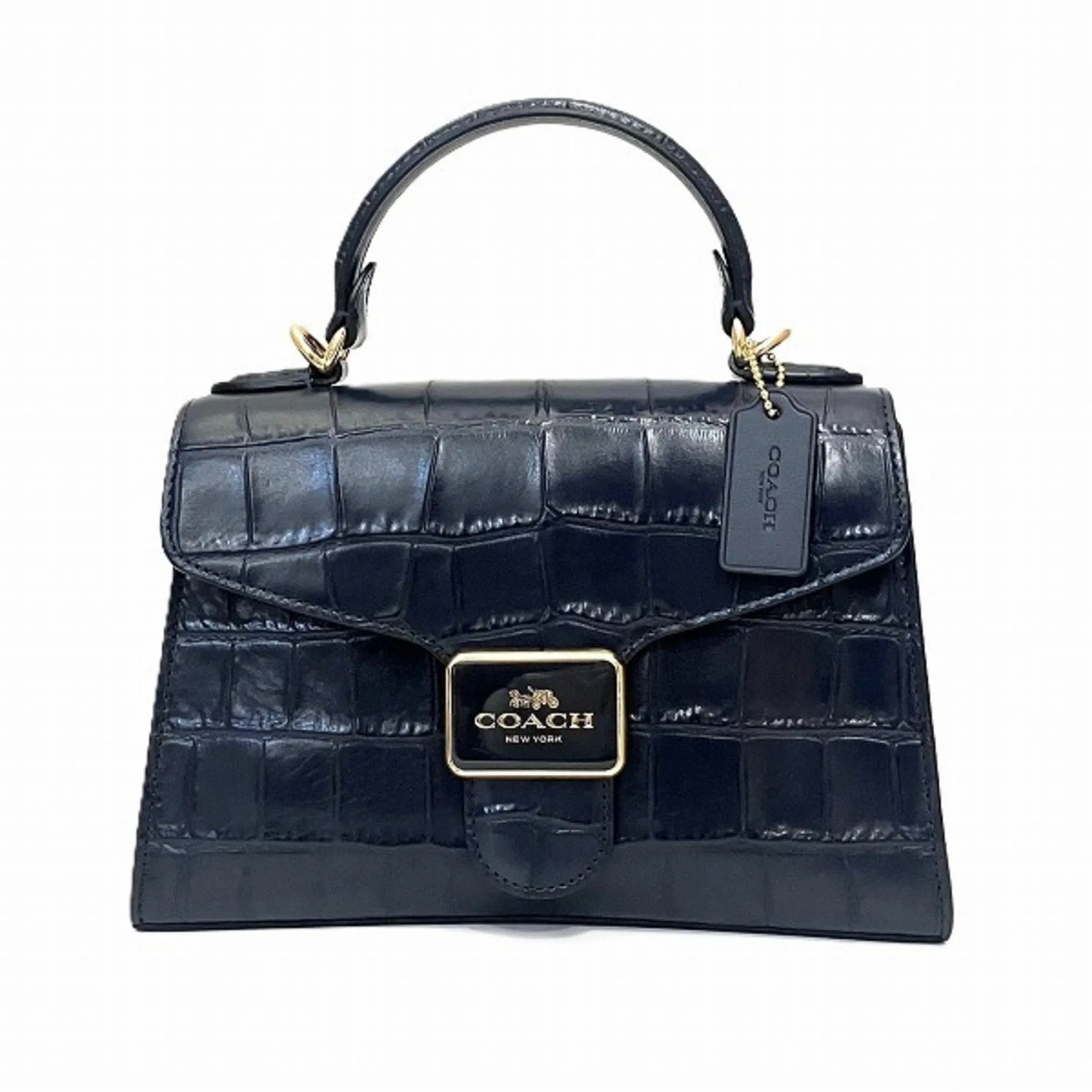 Coach Leather Handbag Shoulder Bag (Pre-Owned)