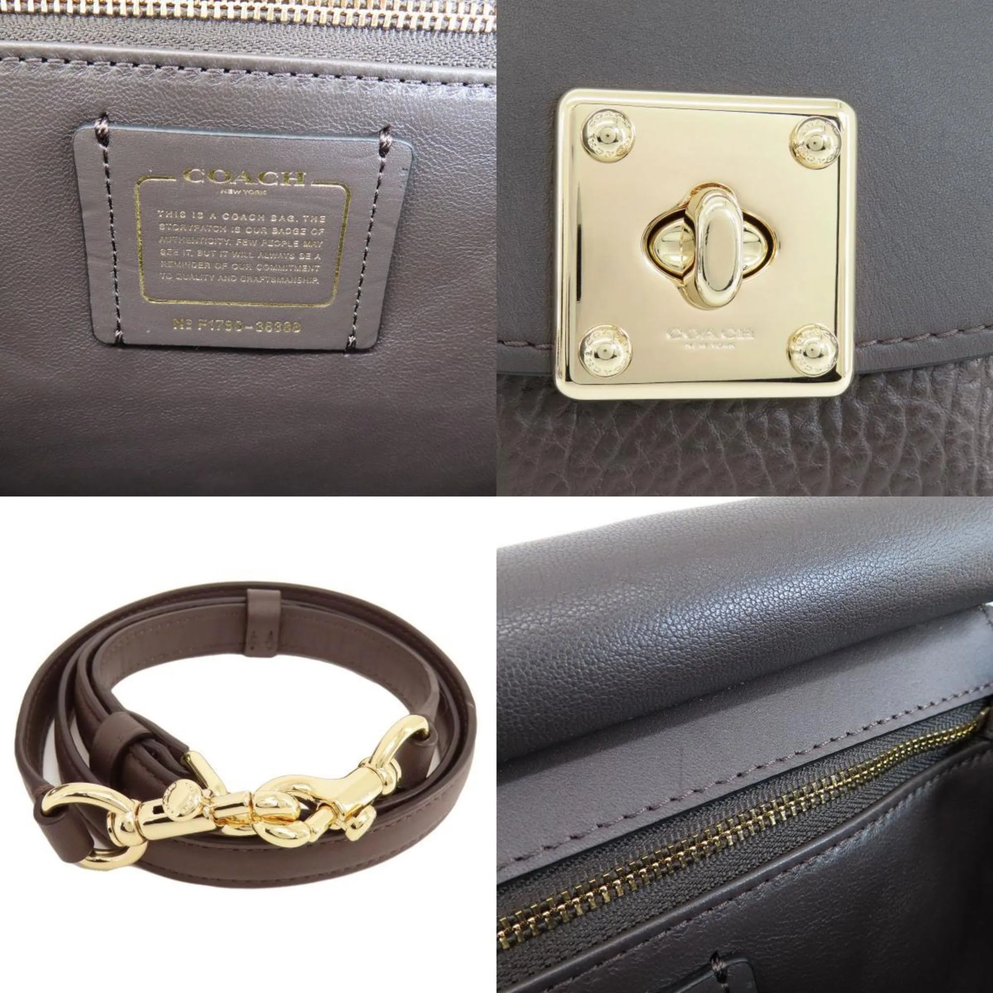 Coach  Leather Shoulder Bag (Pre-Owned)
