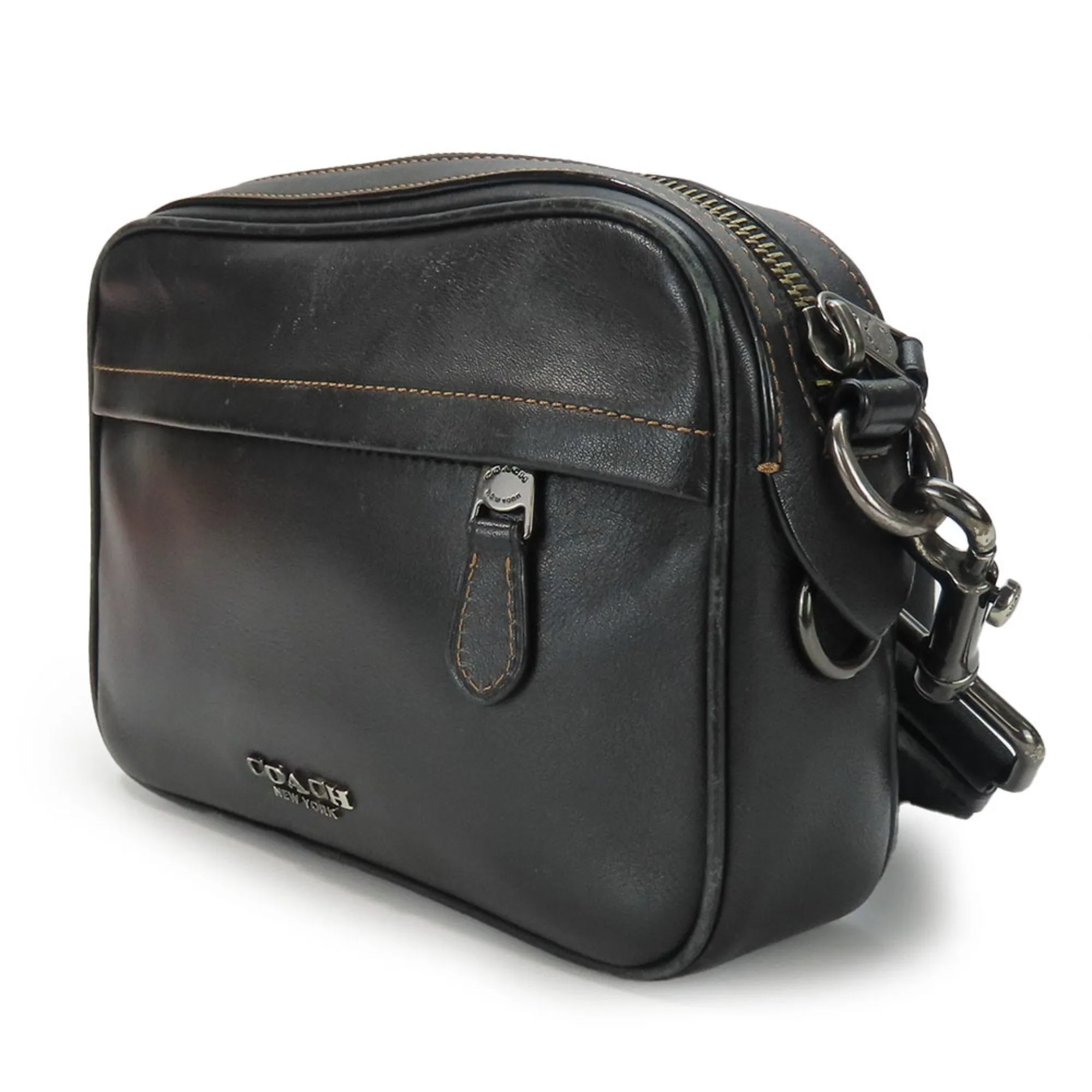 Coach Leather Shoulder Bag Sling Bag (Pre-Owned)