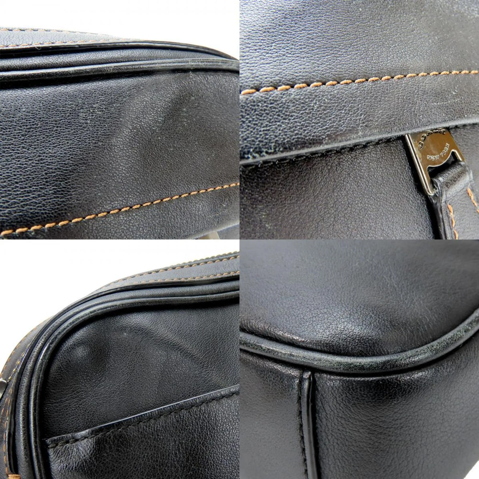 Coach Leather Shoulder Bag Sling Bag (Pre-Owned)