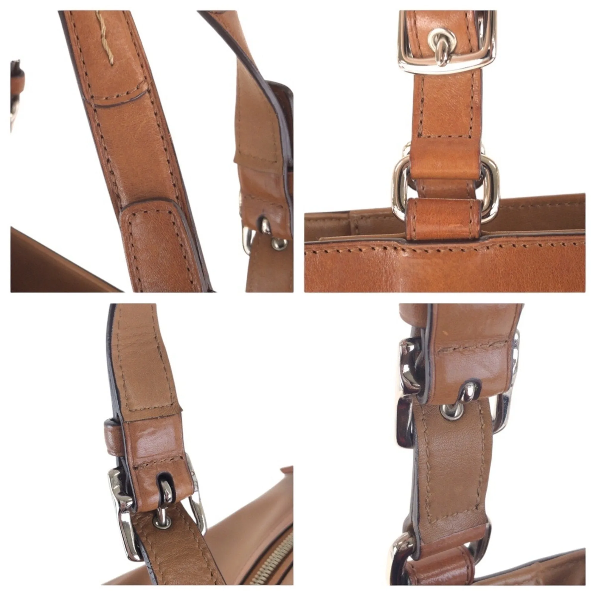 Coach Leather Shoulder Bag Tote Bag (Pre-Owned)