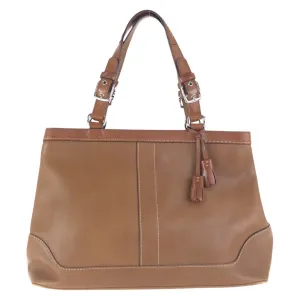 Coach Leather Shoulder Bag Tote Bag (Pre-Owned)