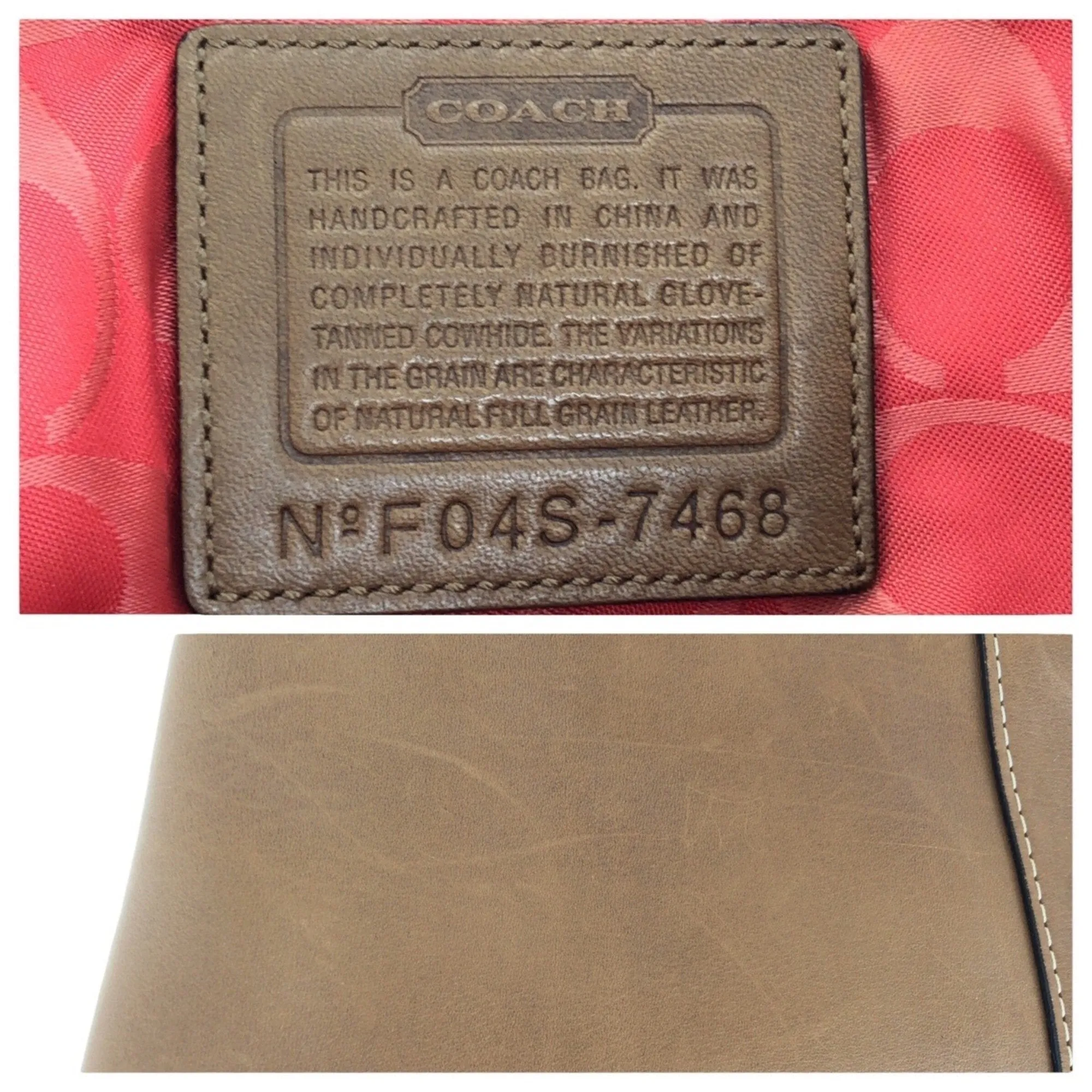 Coach Leather Shoulder Bag Tote Bag (Pre-Owned)