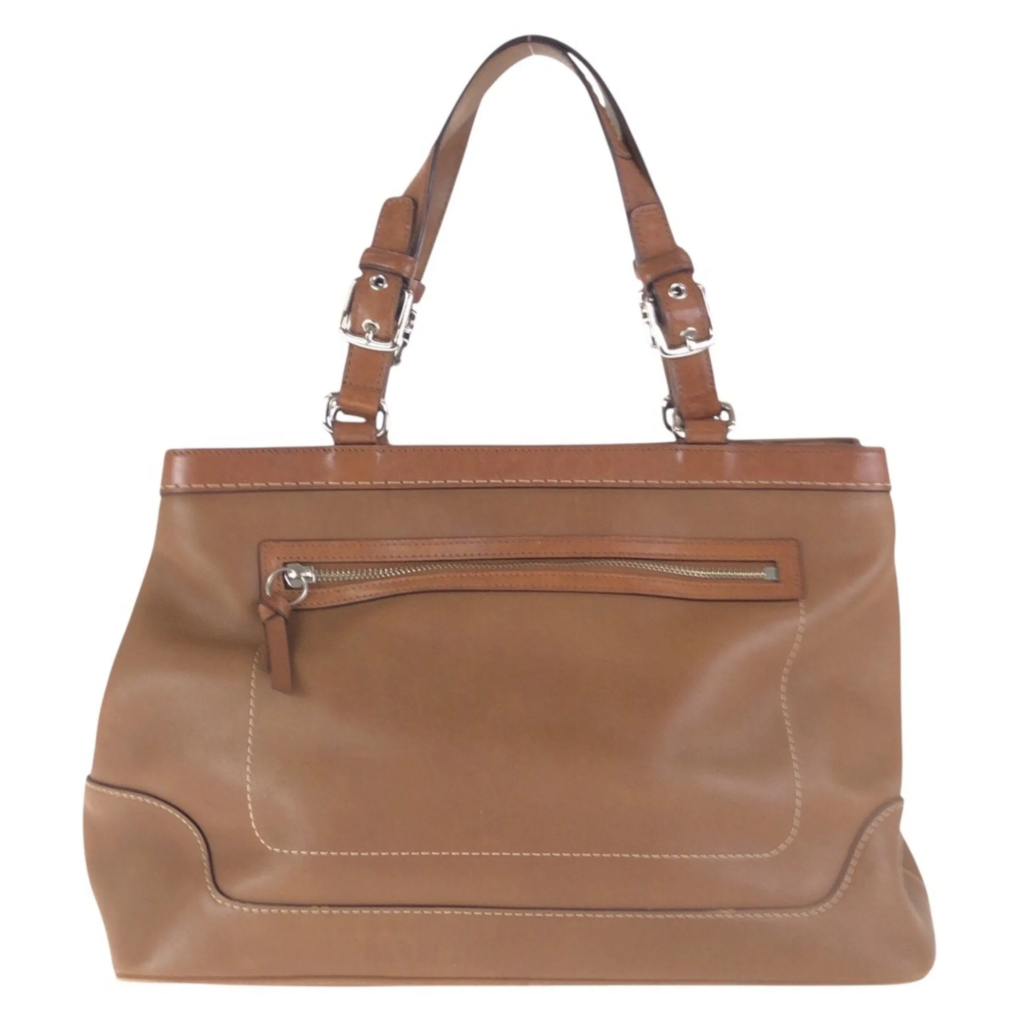 Coach Leather Shoulder Bag Tote Bag (Pre-Owned)