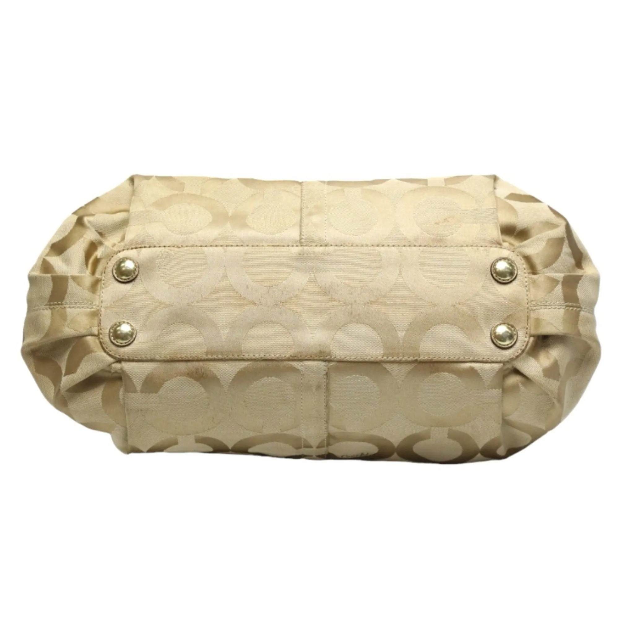 Coach  Metallic Canvas Leather Shoulder Bag (Pre-Owned)