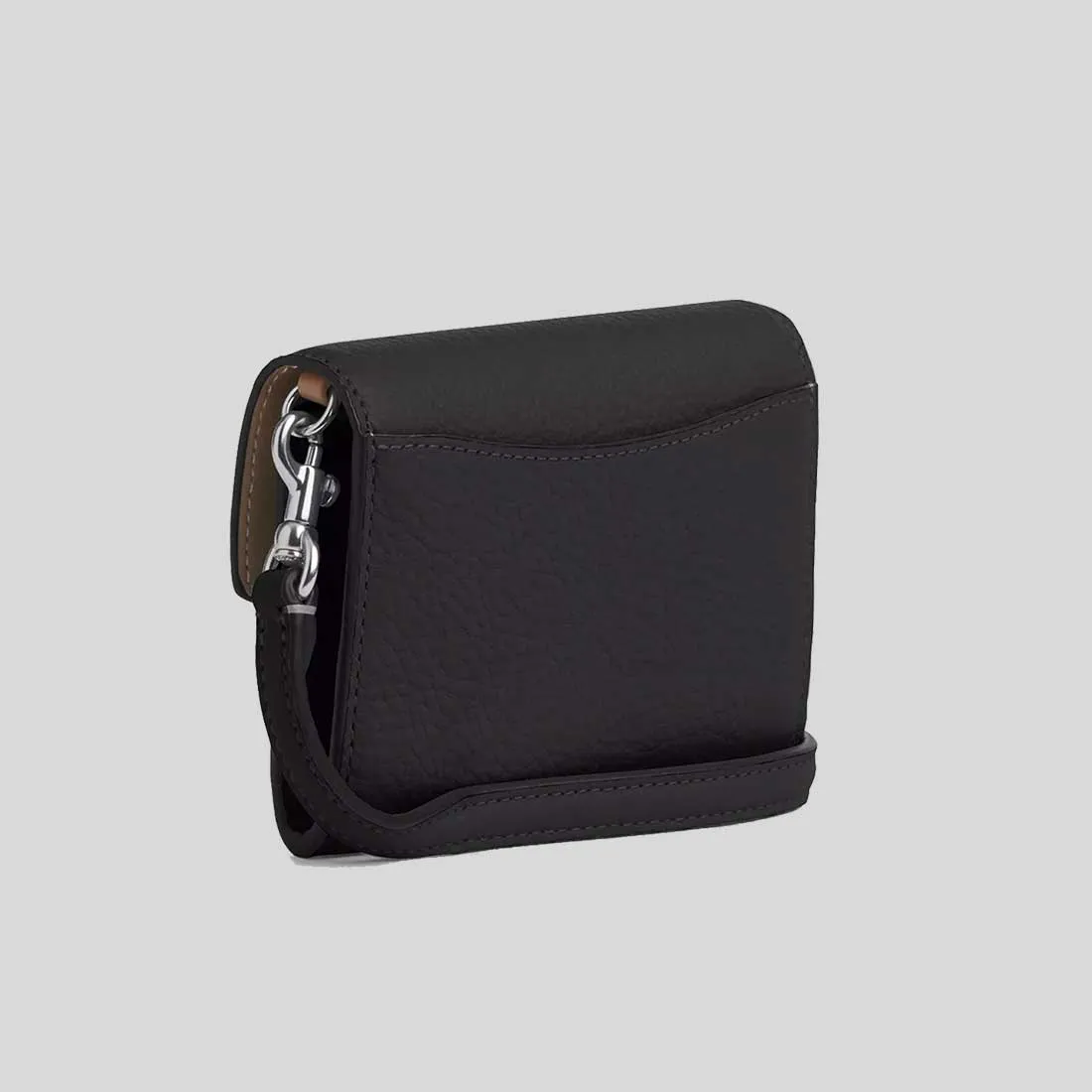 COACH Mini Envelope Wallet With Strap Black CU170