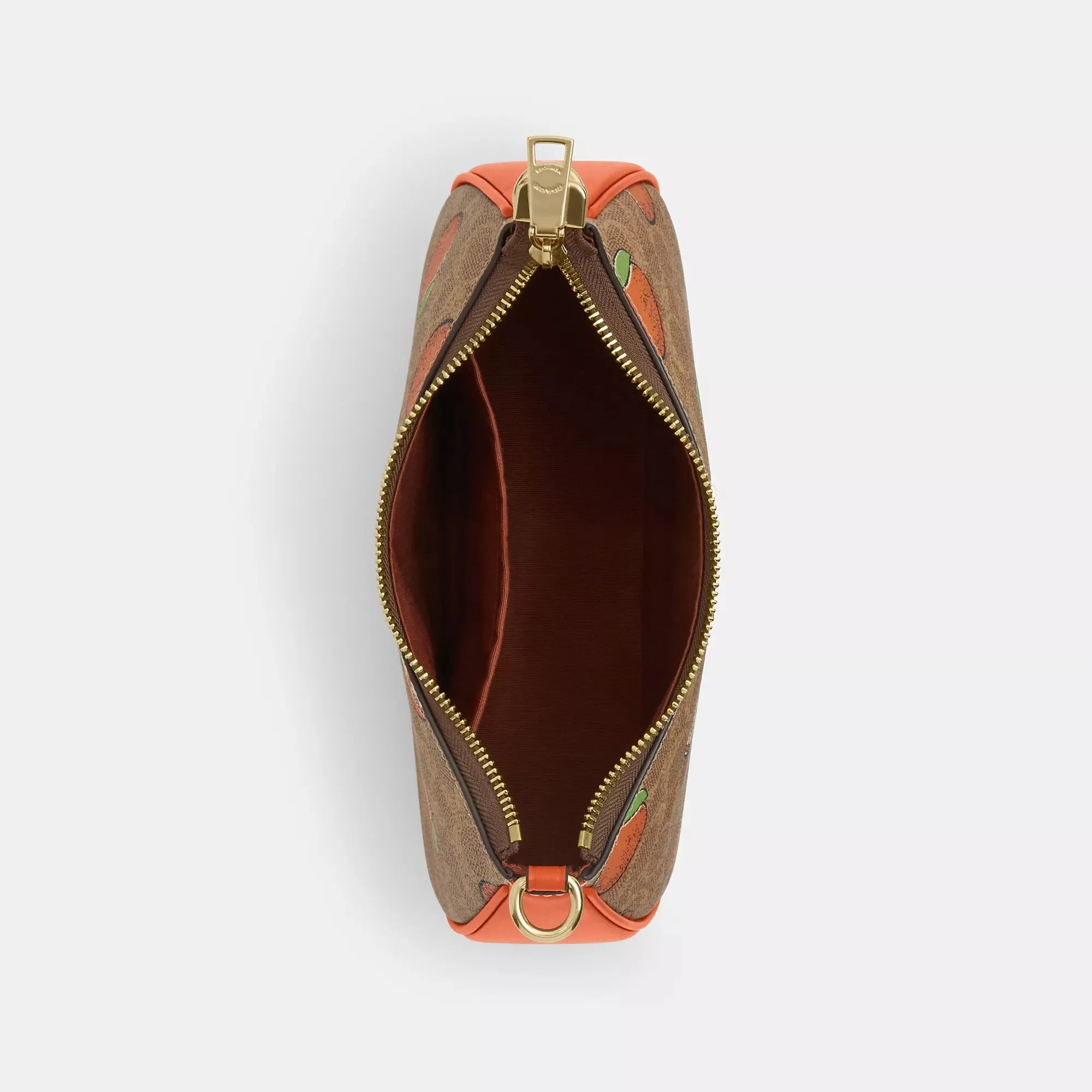 Coach Outlet Teri Shoulder Bag In Signature Canvas With Orange Print