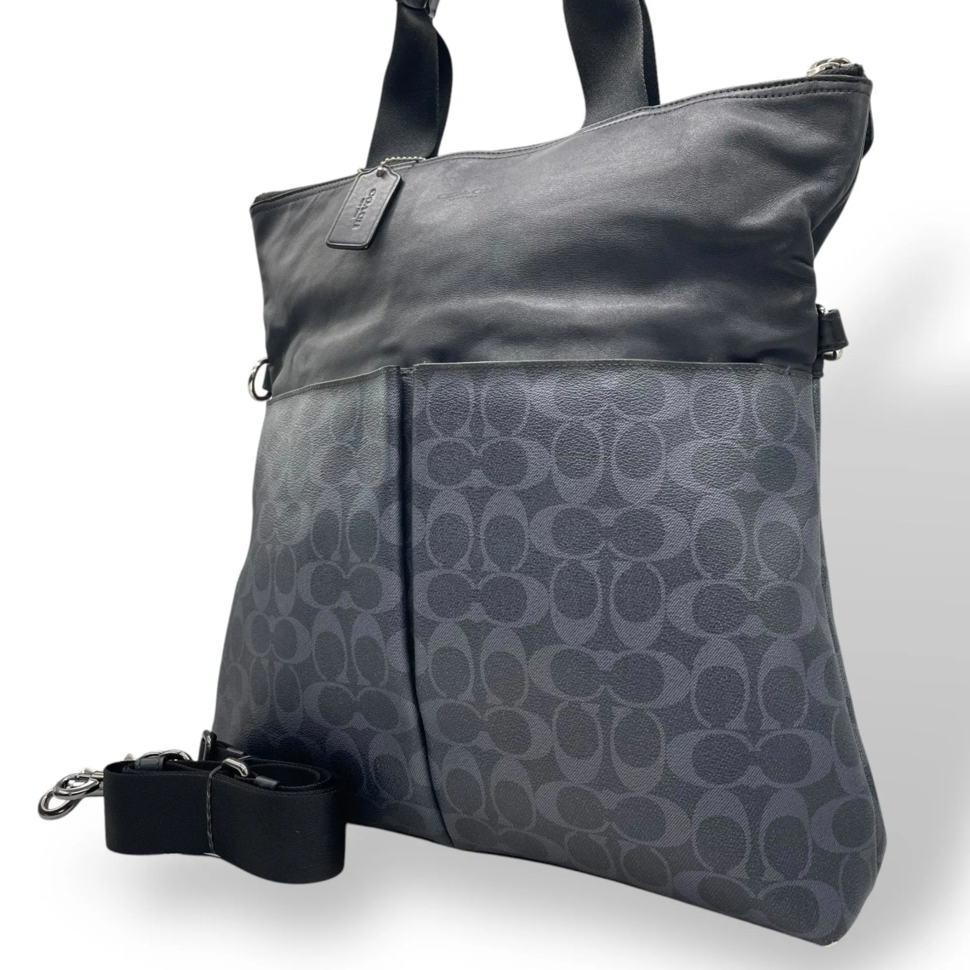 Coach Pvc Leather Shoulder Bag Tote Bag (Pre-Owned)